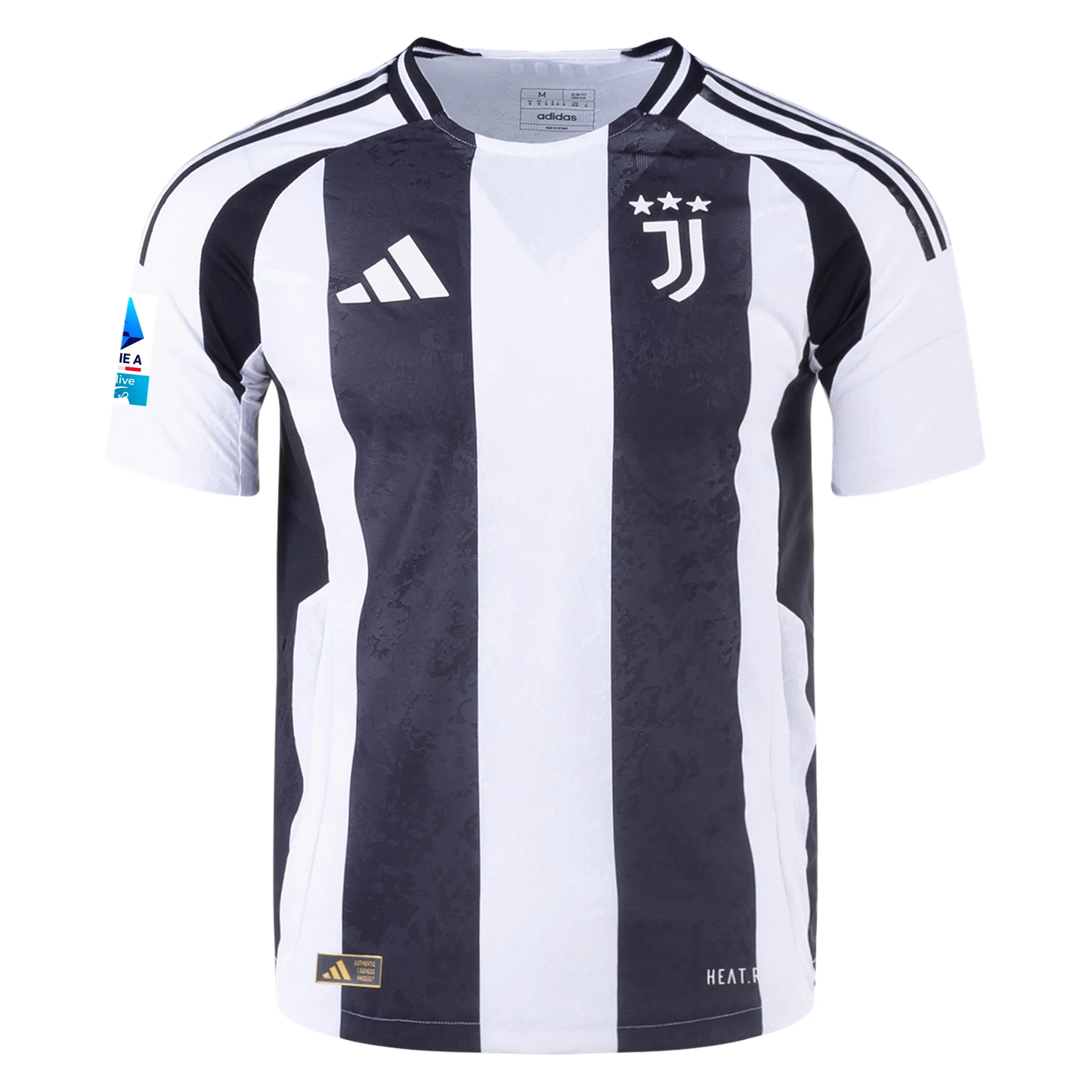adidas Juventus Authentic Federico Gatti Home Jersey w/ Serie A Patch 24/25 (White/Black)
