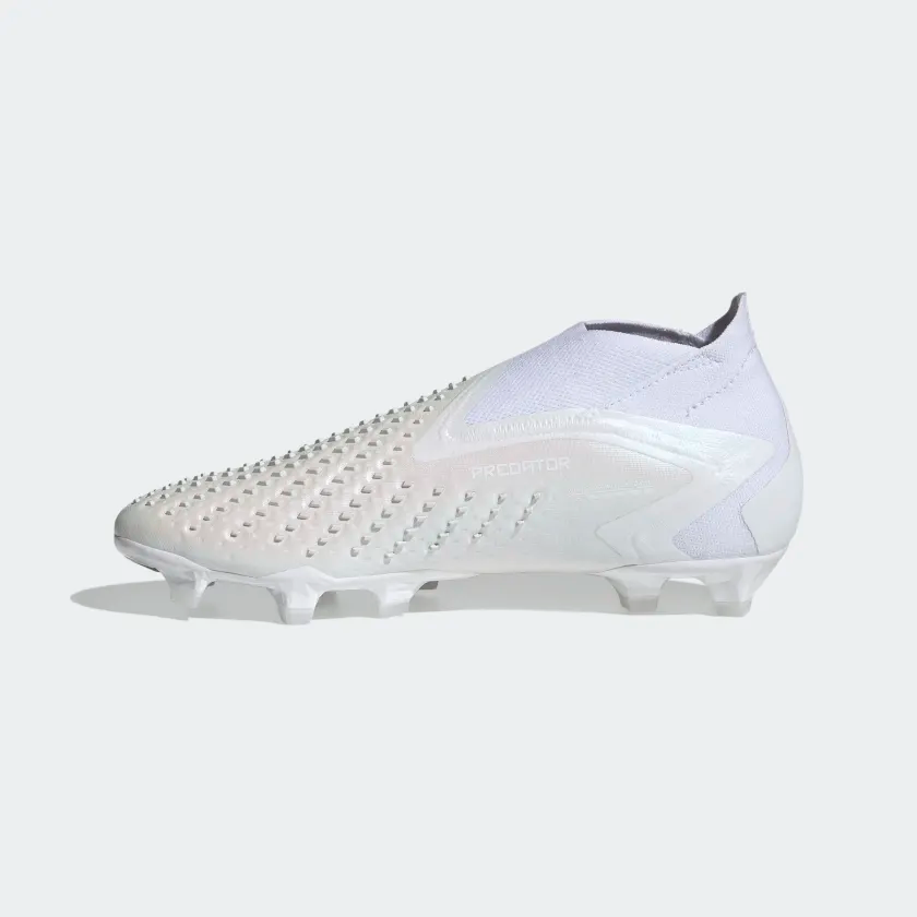 ADIDAS PREDATOR ACCURACY+ FIRM GROUND SOCCER CLEATS-Cloud White / Cloud White / Cloud White