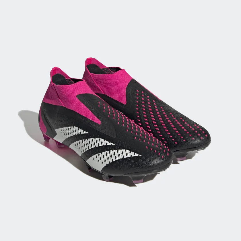 ADIDAS PREDATOR ACCURACY+ FIRM GROUND SOCCER CLEATS-Core Black / Cloud White / Team Shock Pink 2