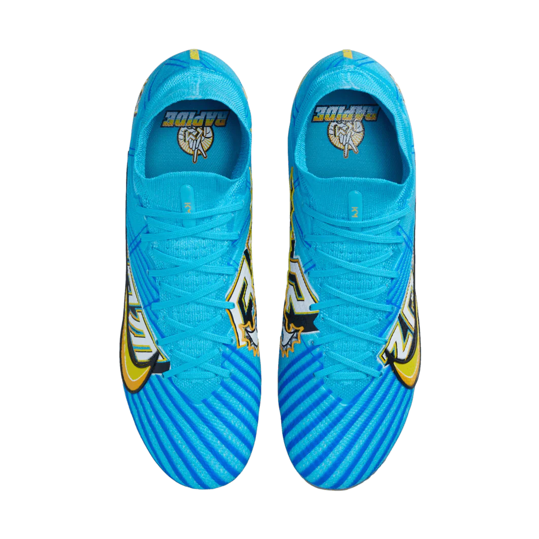 Nike Zoom Mercurial Superfly 9 Elite KM FG-Baltic Blue/White