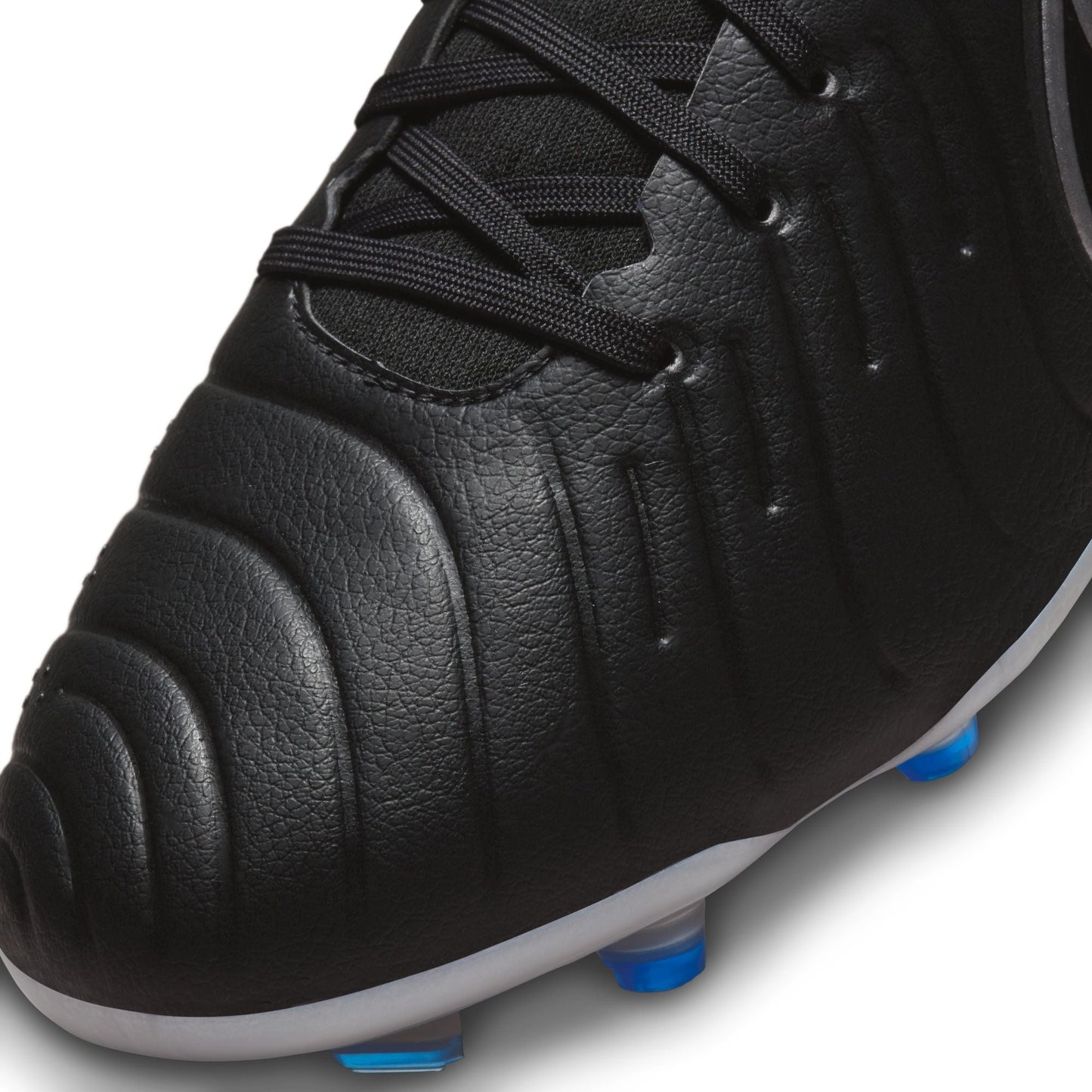 Nike Tiempo Legend 10 Pro FG Firm Ground Soccer Cleat - Black/Chrome/Hyper Royal
