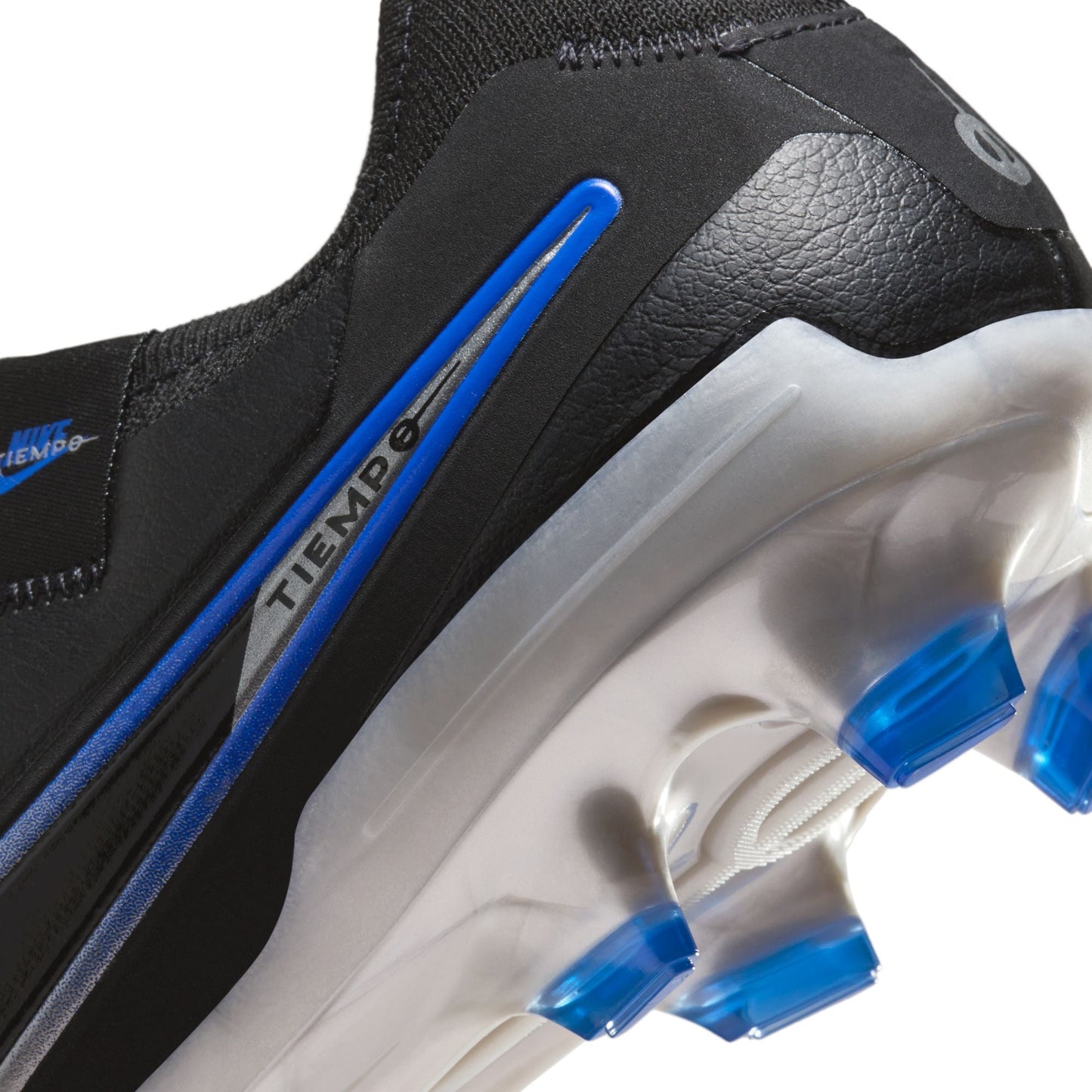 Nike Tiempo Legend 10 Pro FG Firm Ground Soccer Cleat - Black/Chrome/Hyper Royal