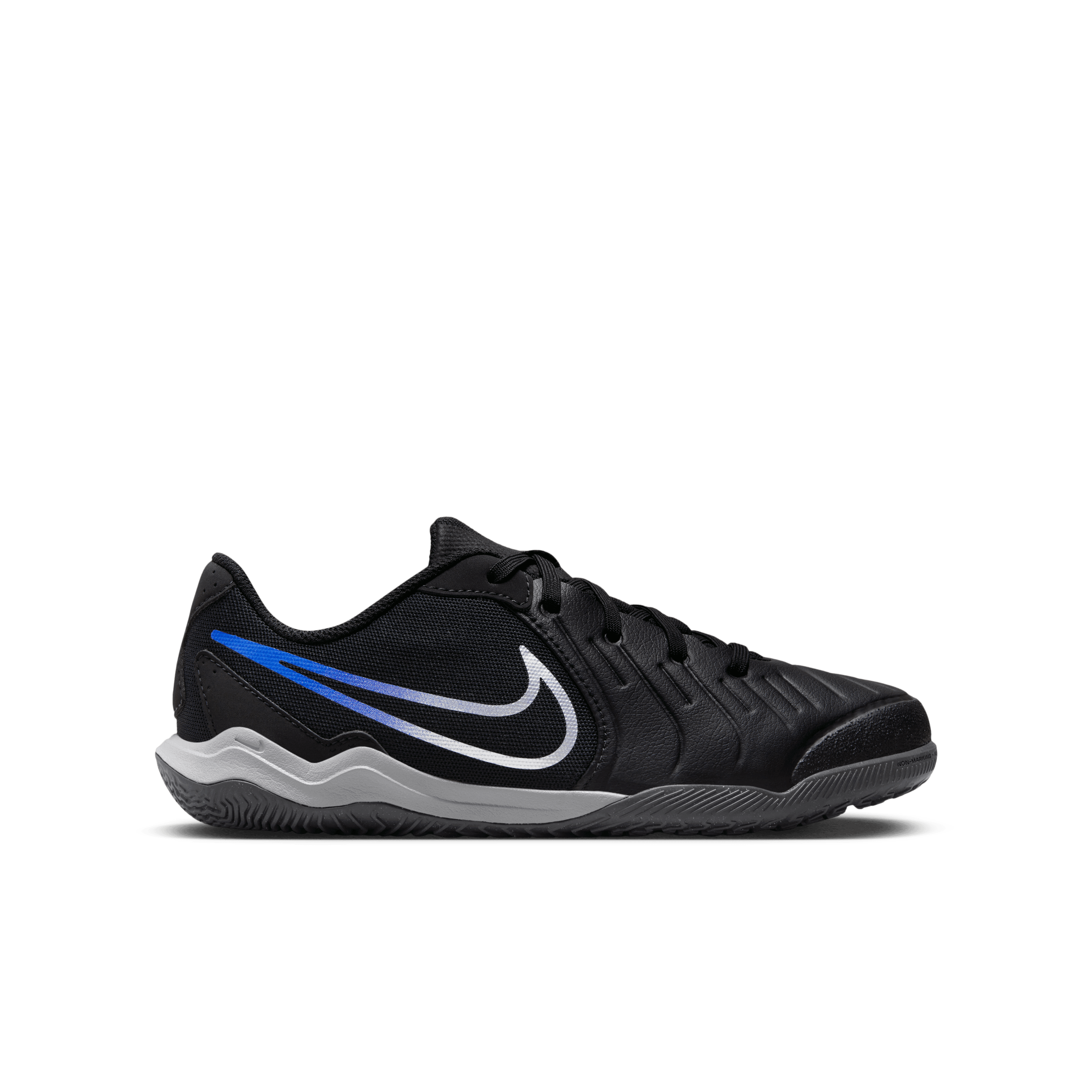 Nike Jr. Tiempo Legend 10 Academy IC-BLACK/CHROME-HYPER ROYAL