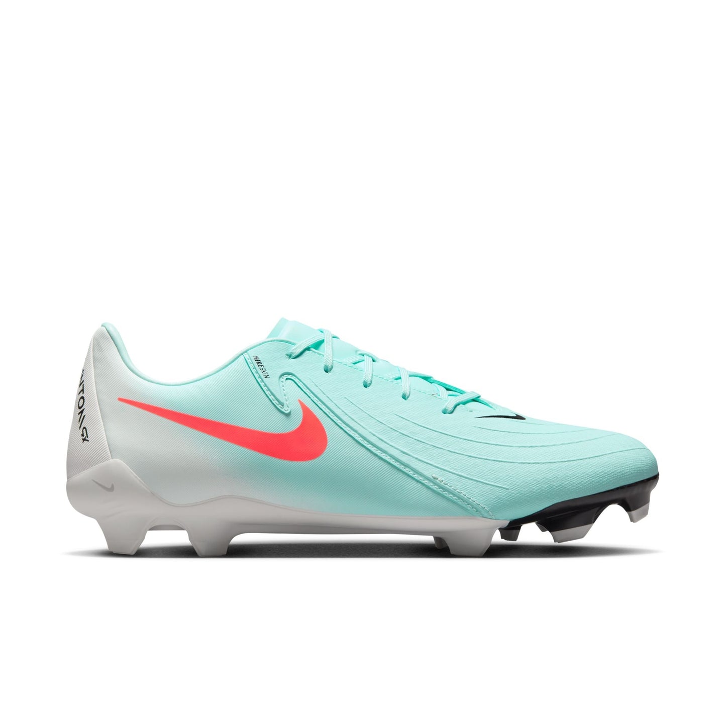 Nike Phantom GX 2 Academy FG Firm Ground Soccer Cleats- Mint/Atomic Red-Off Noir