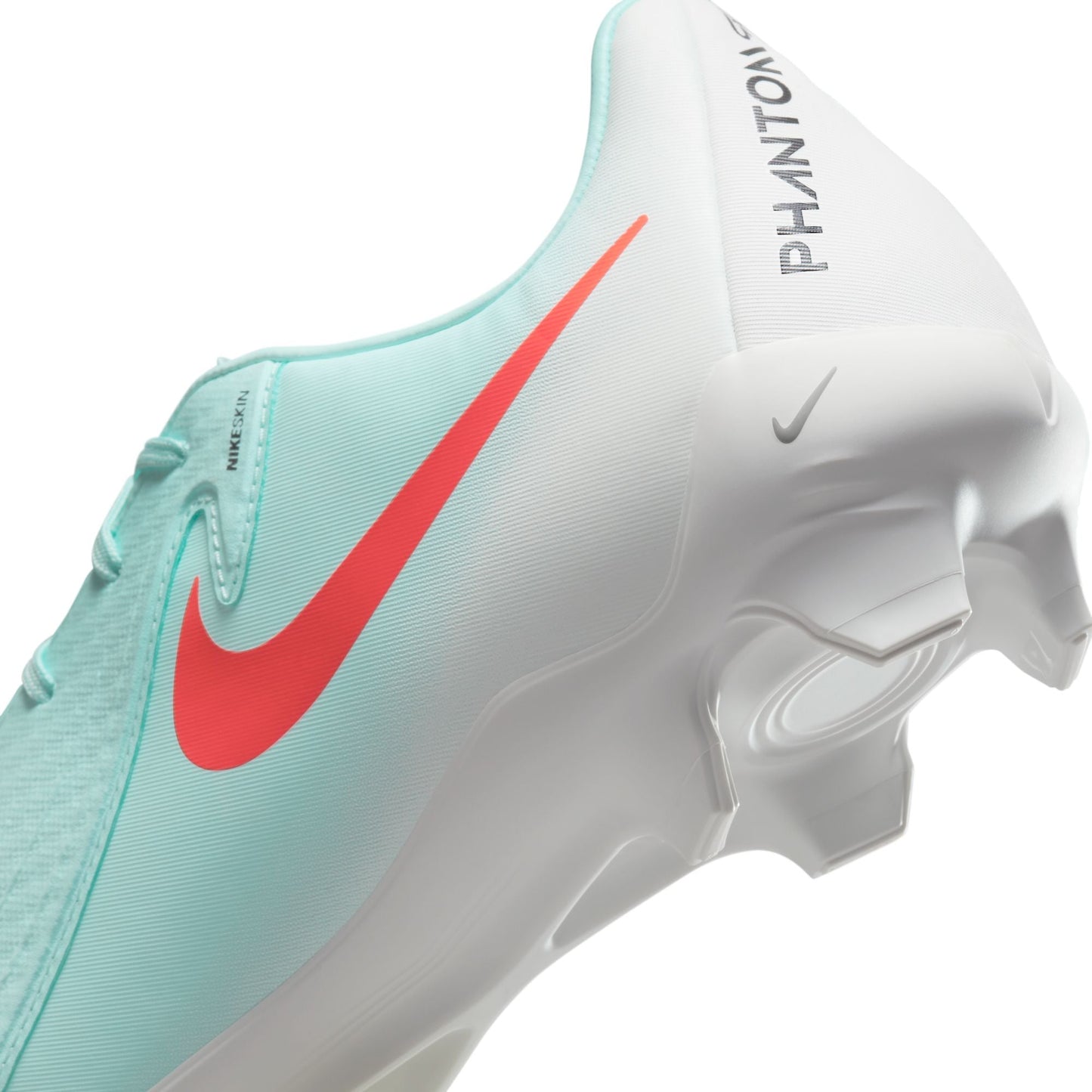 Nike Phantom GX 2 Academy FG Firm Ground Soccer Cleats- Mint/Atomic Red-Off Noir