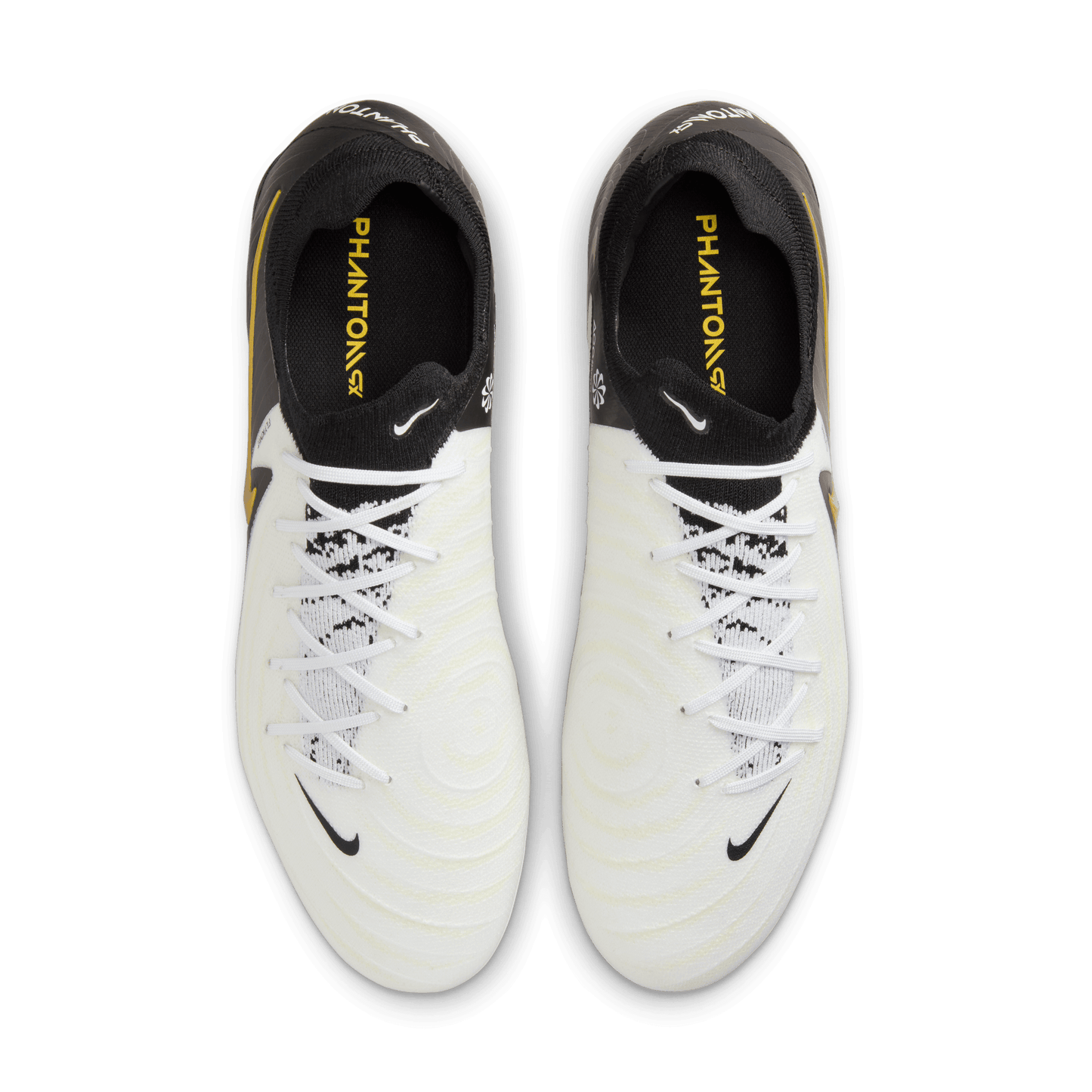 Nike Phantom GX 2 Pro FG-White/Black-Mtlc Gold Coin