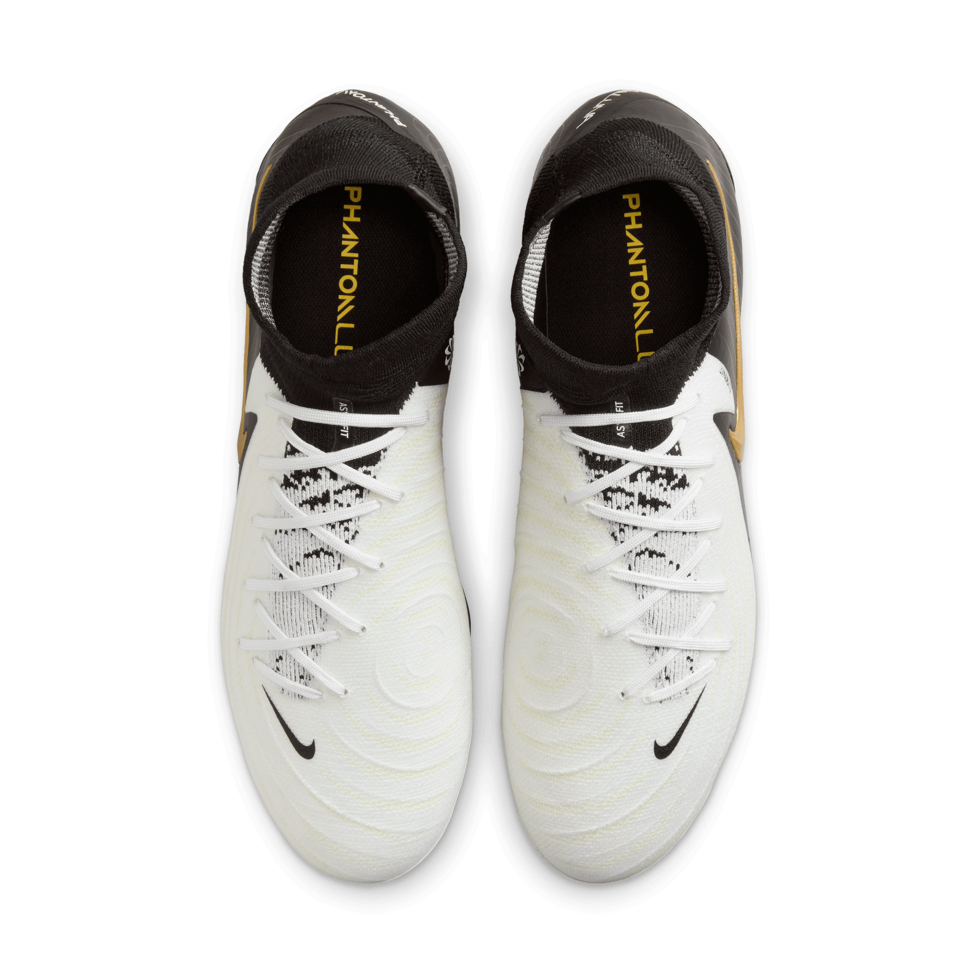 Nike Phantom Luna 2 Pro FG-White/Black-Mtlc Gold Coin