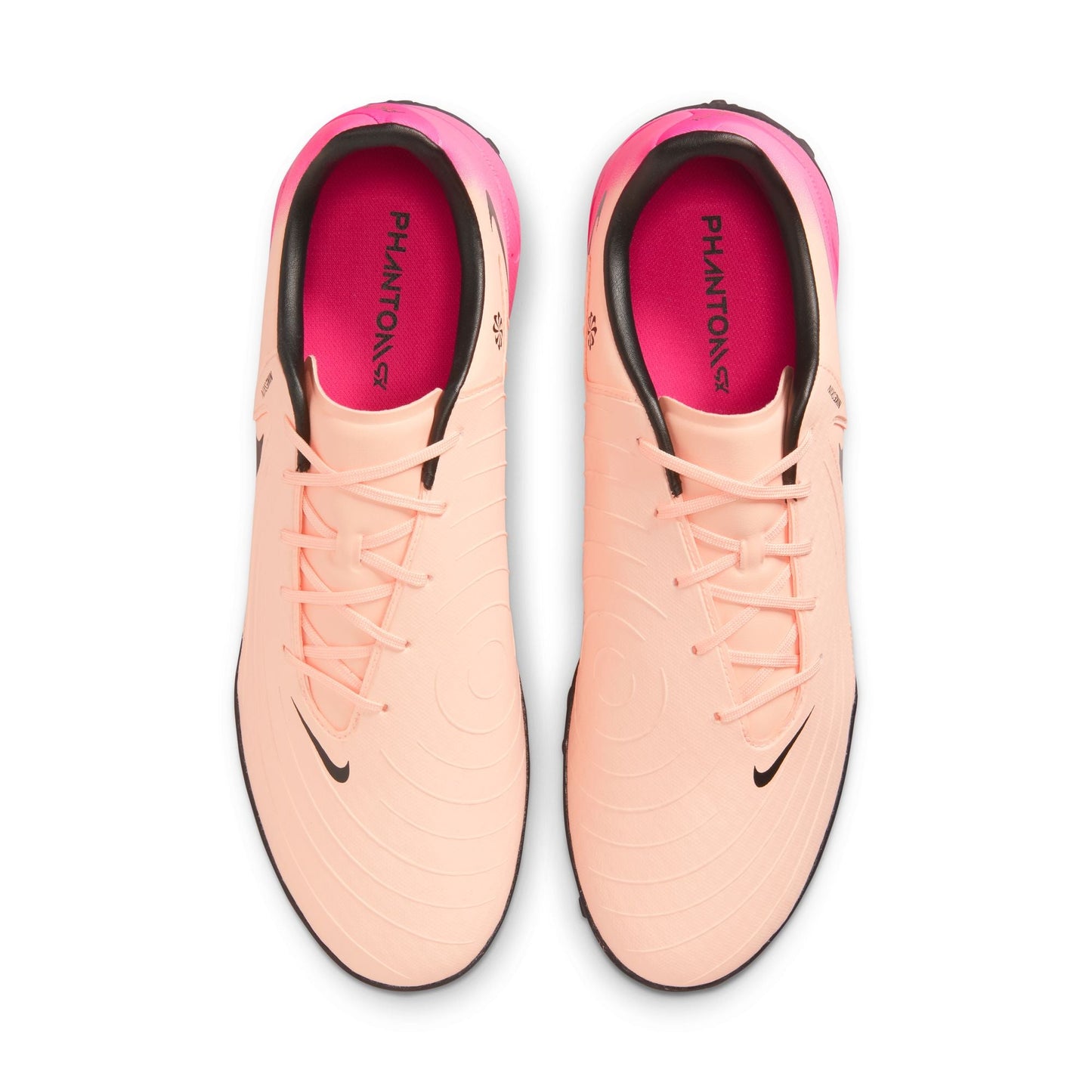 Nike Phantom GX 2 Academy TF Turf Soccer Cleats- Crimson Tint/Black/Pink Blast