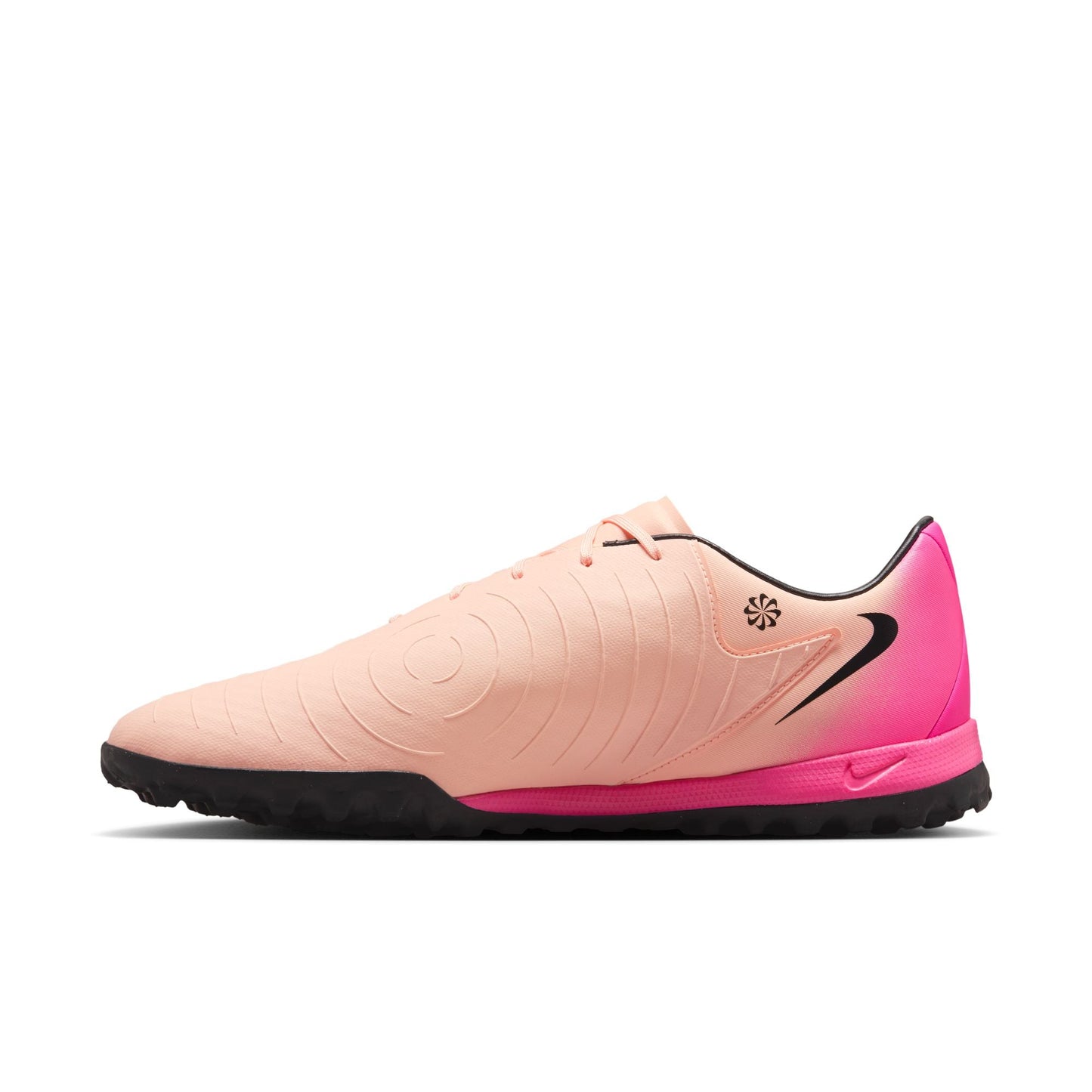 Nike Phantom GX 2 Academy TF Turf Soccer Cleats- Crimson Tint/Black/Pink Blast