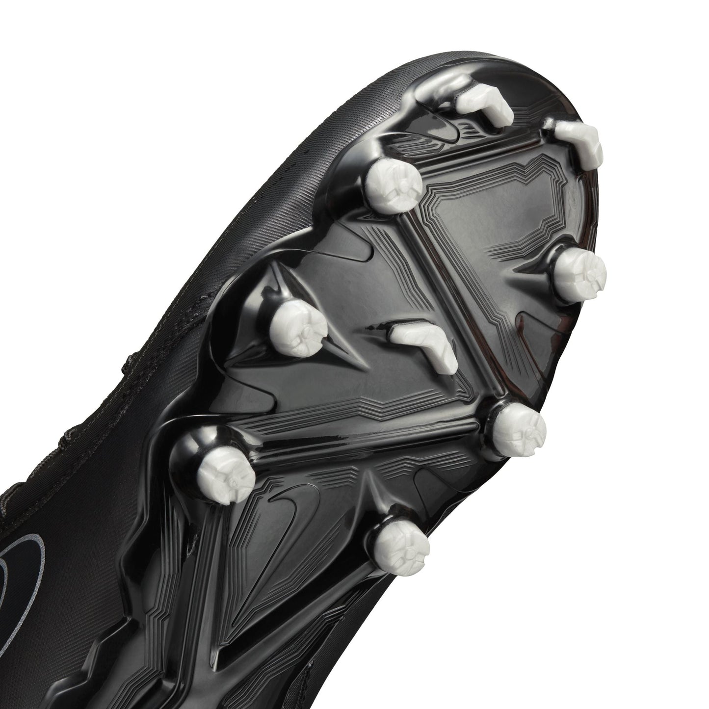 Nike Junior Phantom Luna II Academy FG/MG Soccer Cleat - Black/Black