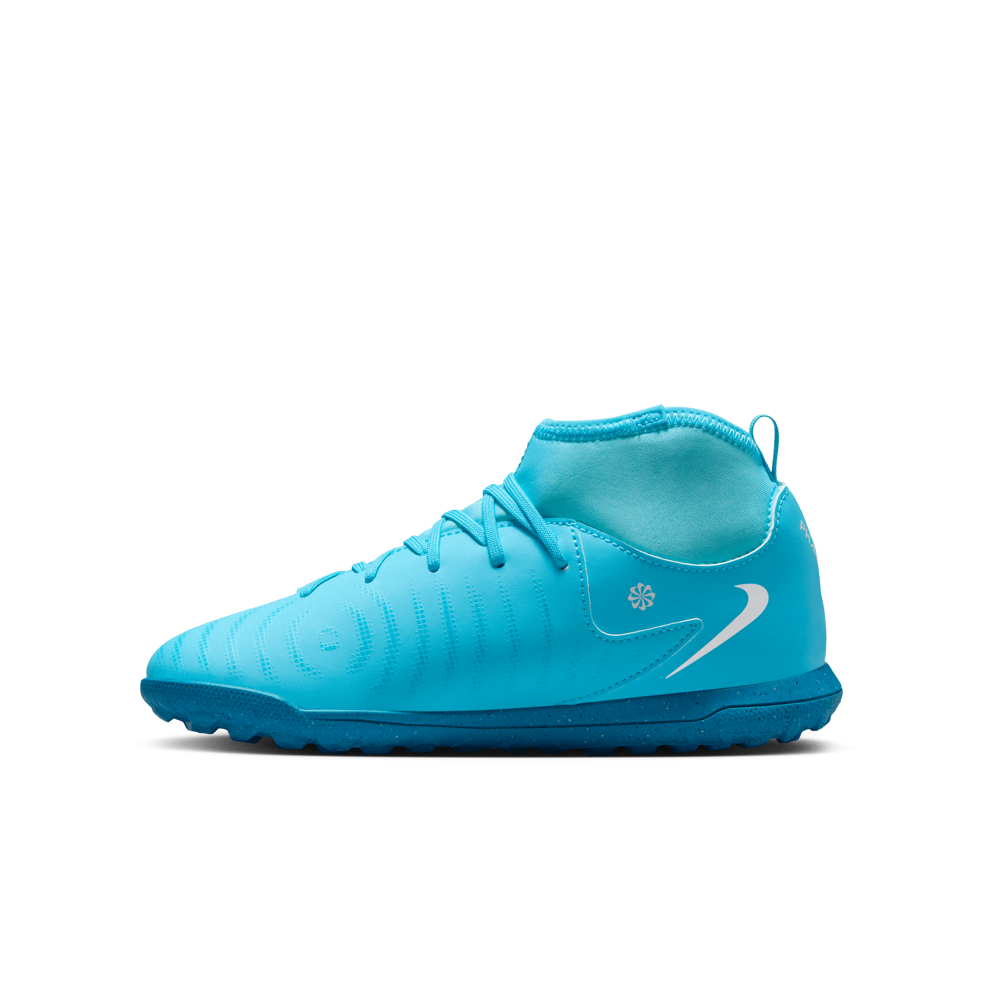 Nike Jr. Phantom Luna 2 Club TF - High-BLUE FURY/WHITE