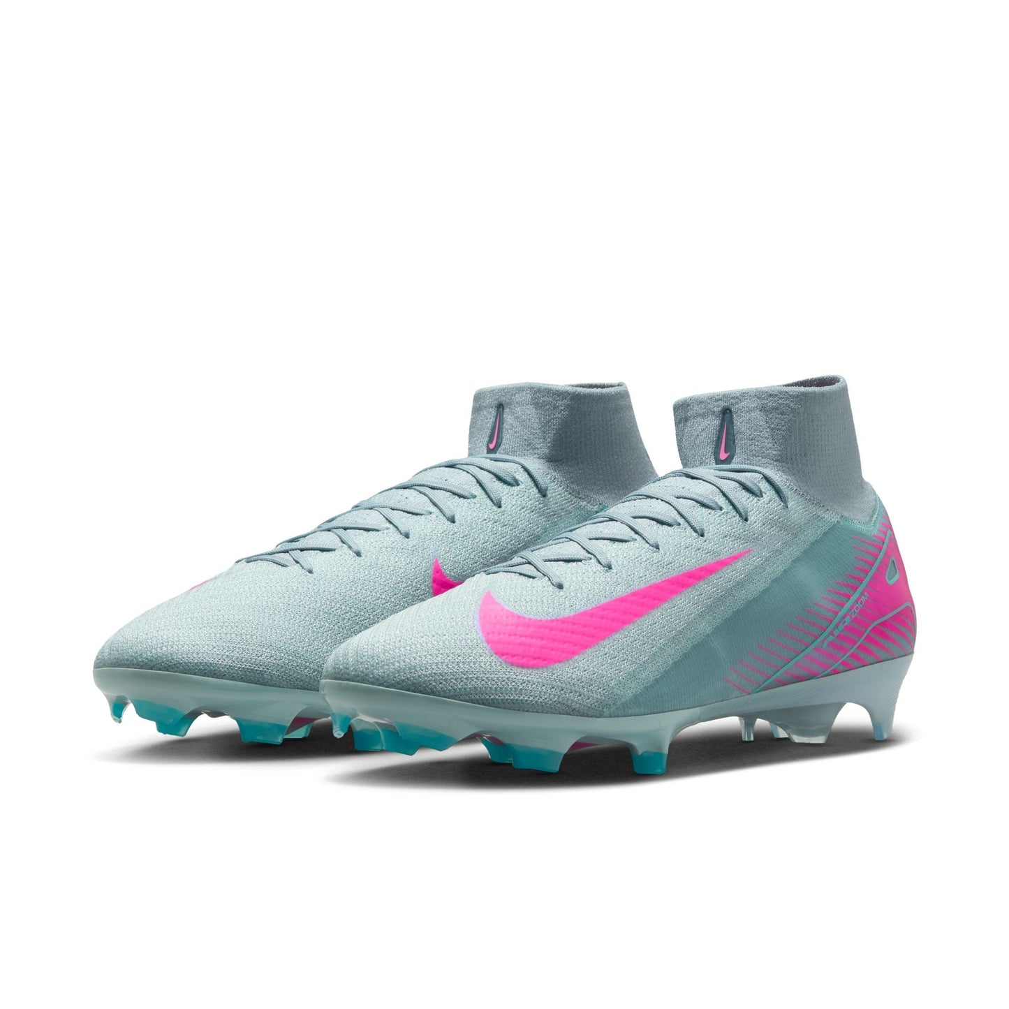 Nike Air Zoom Mercurial Superfly 10 Elite FG Firm Ground Soccer Cleat -Ocean Cube/Pink Blast