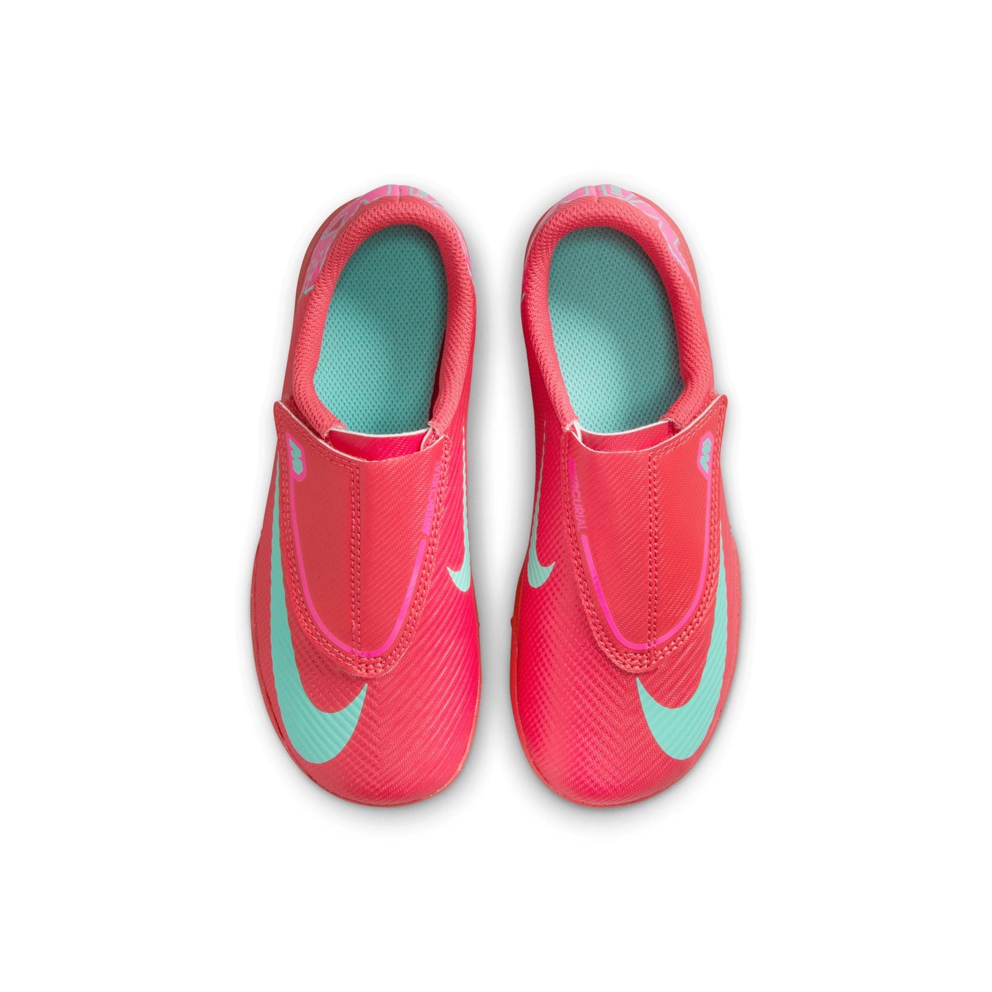 Nike Junior Mercurial Vapor 16 Club TF Turf Soccer Cleats- Ember Glow/ Aurora Green