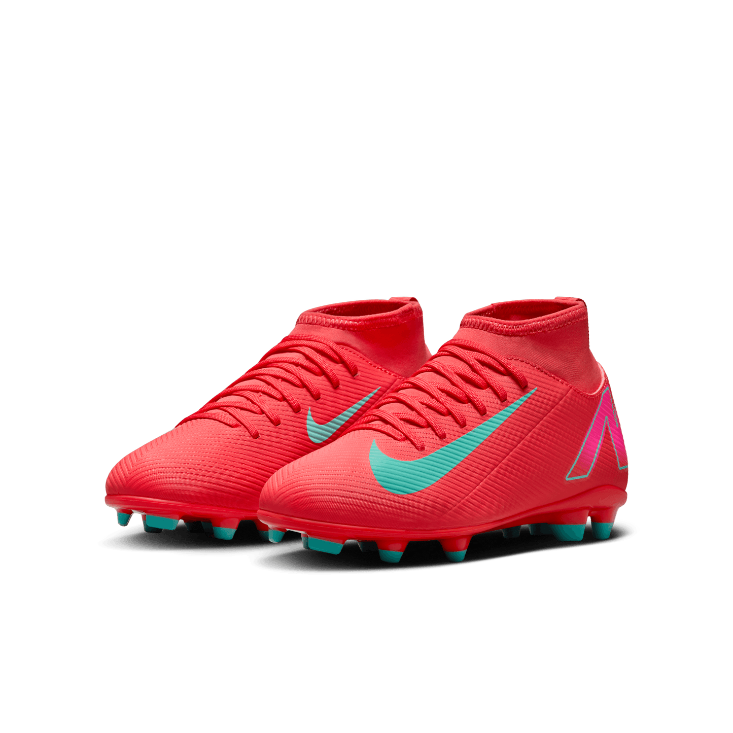 Nike Jr. Mercurial Superfly 10 Club Little/Big Kids' FG High-Ember Glow/Aurora Green