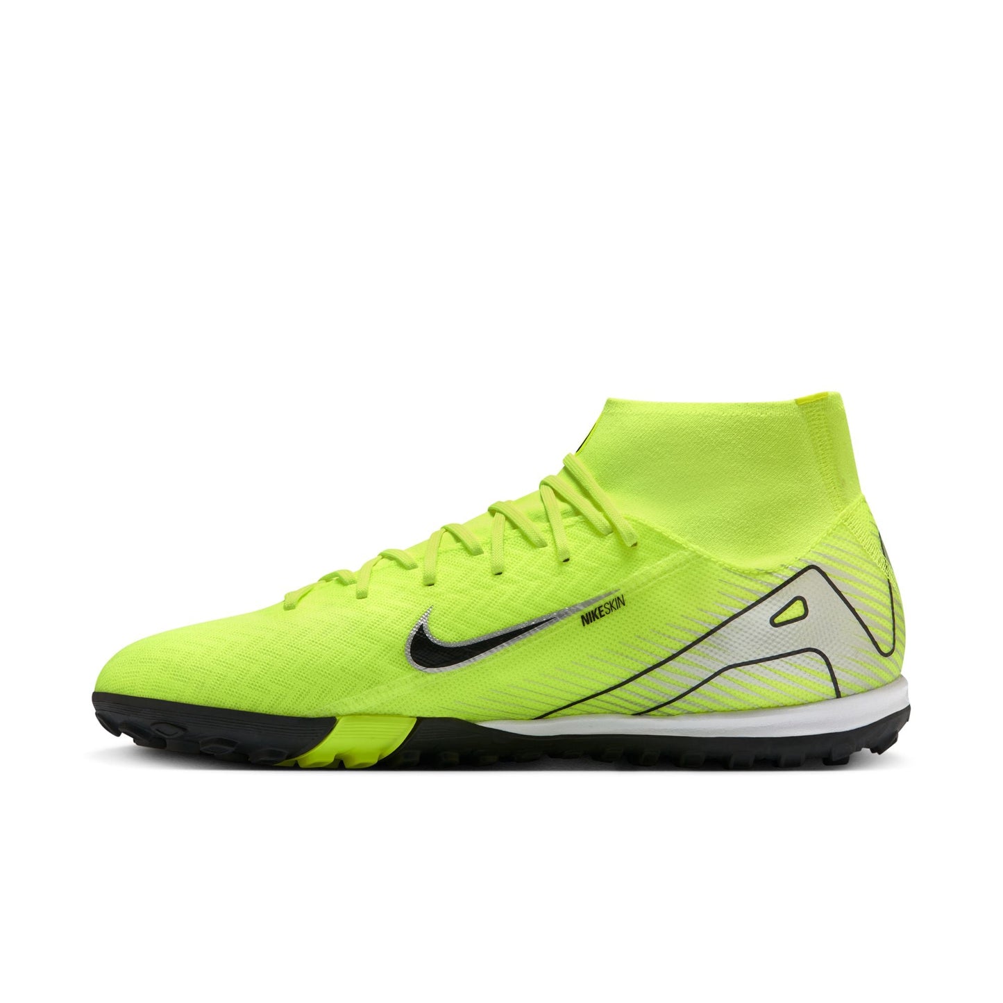 Nike Air Zoom Mercurial Superfly 10 Academy TF Turf Soccer Cleats - Volt/Black