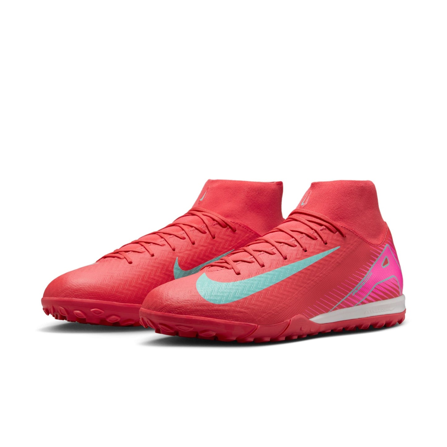 Nike Air Zoom Mercurial Superfly 10 Academy TF Turf Soccer Cleats - Glow/Aurora Green