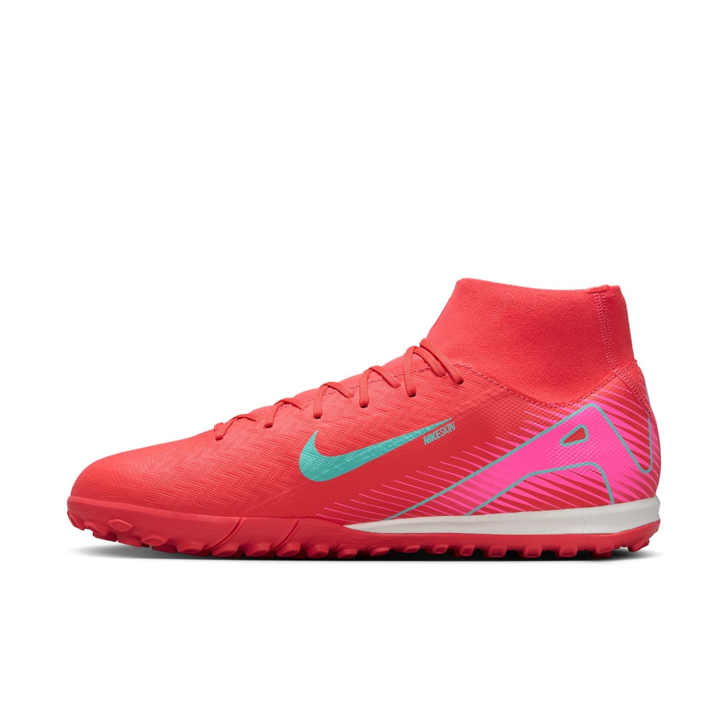 Nike Air Zoom Mercurial Superfly 10 Academy TF Turf Soccer Cleats - Glow/Aurora Green
