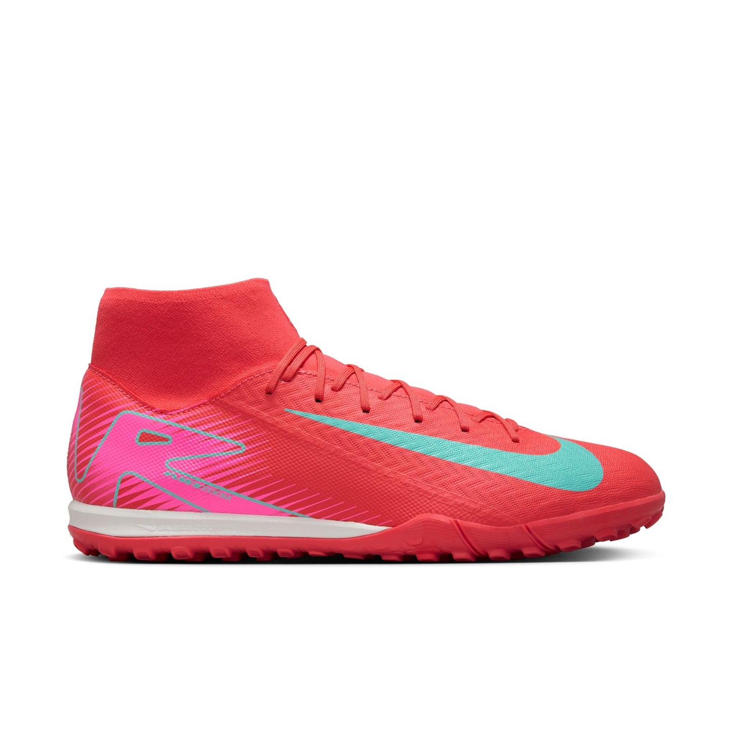 Nike Air Zoom Mercurial Superfly 10 Academy TF Turf Soccer Cleats - Glow/Aurora Green