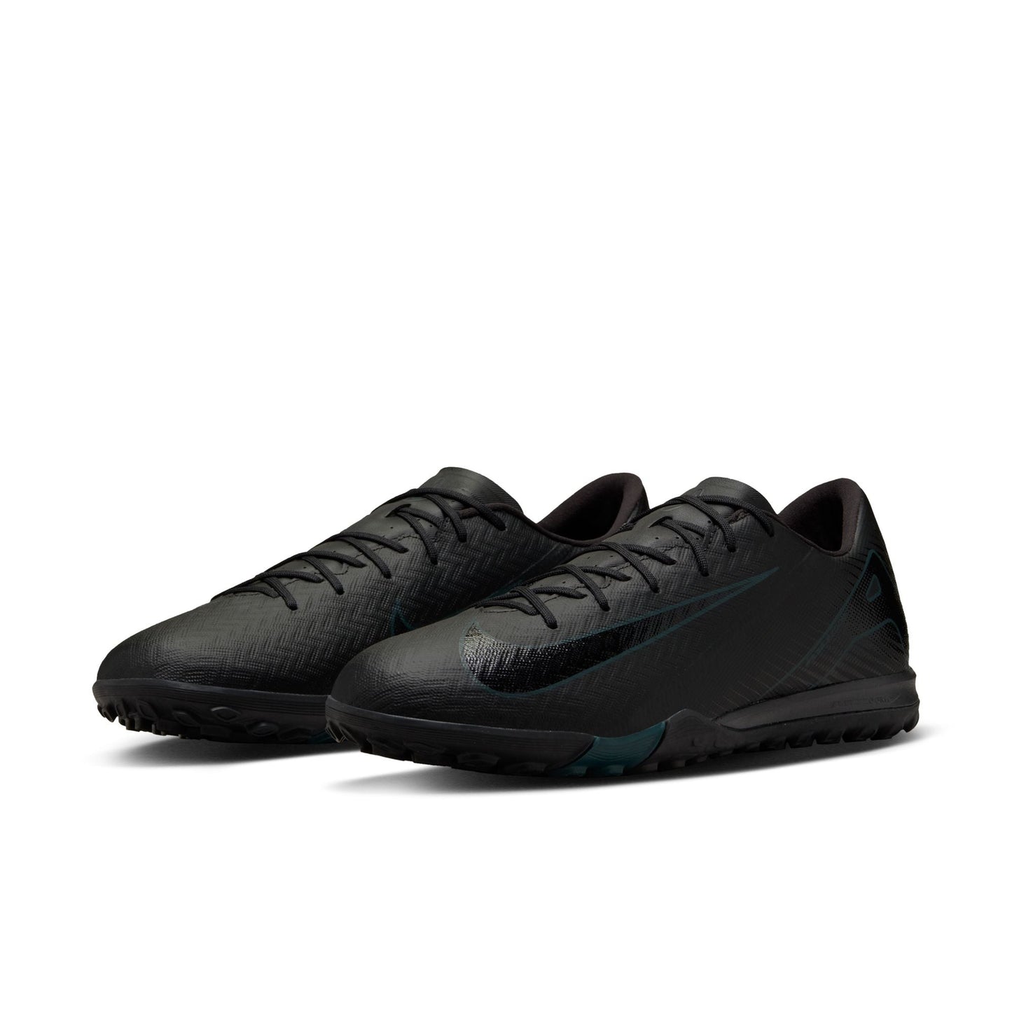 Nike Air Zoom Mercurial Vapor 16 Academy TF Turf Soccer Cleats - Black/Black-Deep Jungle