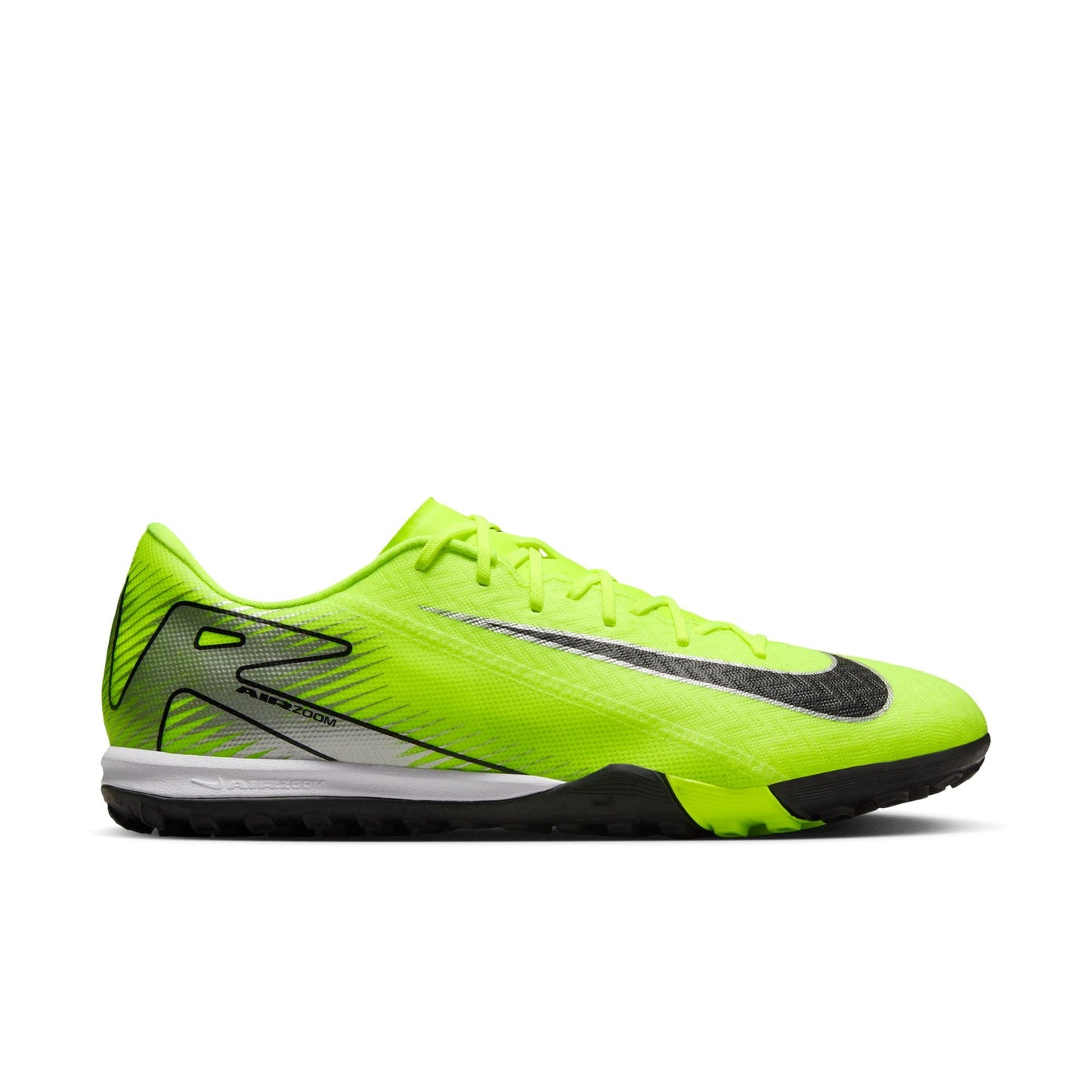 Nike Air Zoom Mercurial Vapor 16 Academy TF Turf Soccer Cleats- Volt/Black