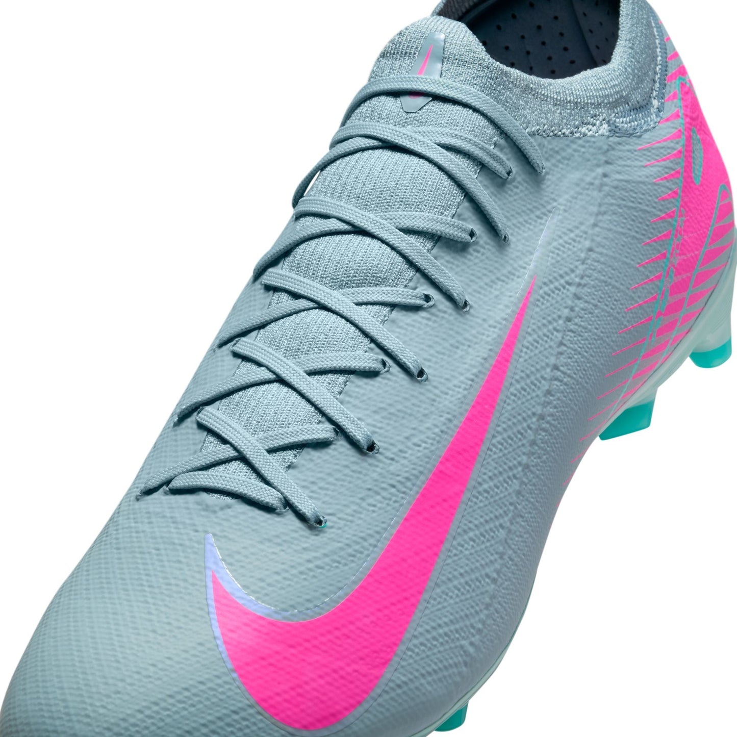 Nike Air Zoom Mercurial Vapor 16 Pro AG Artificial Ground Soccer Cleats- Ocean Cube/Pink Blast
