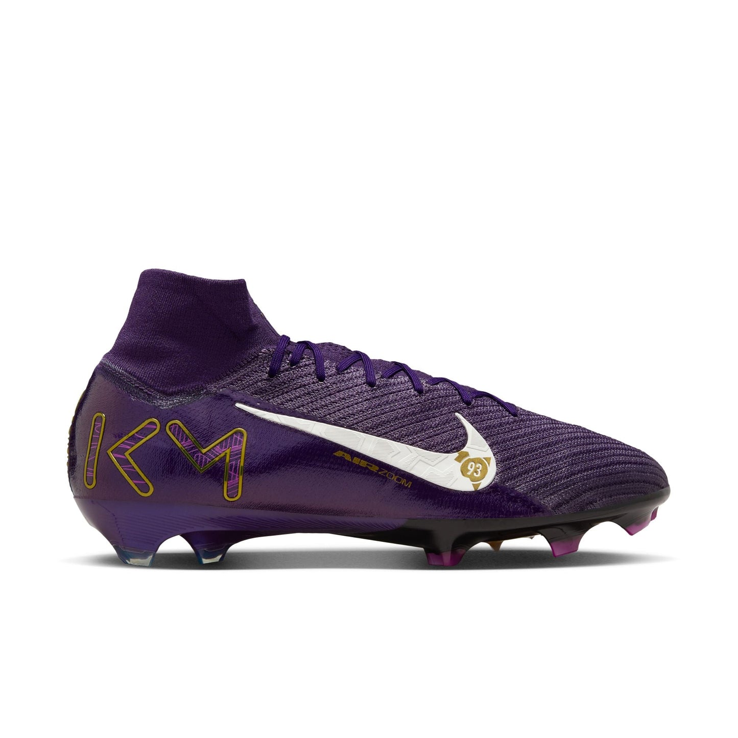 Nike Mercurial Superfly 10 Elite "Kylian Mbappé" FG Firm Ground Soccer Cleats- Grand Purple/Pale Ivory