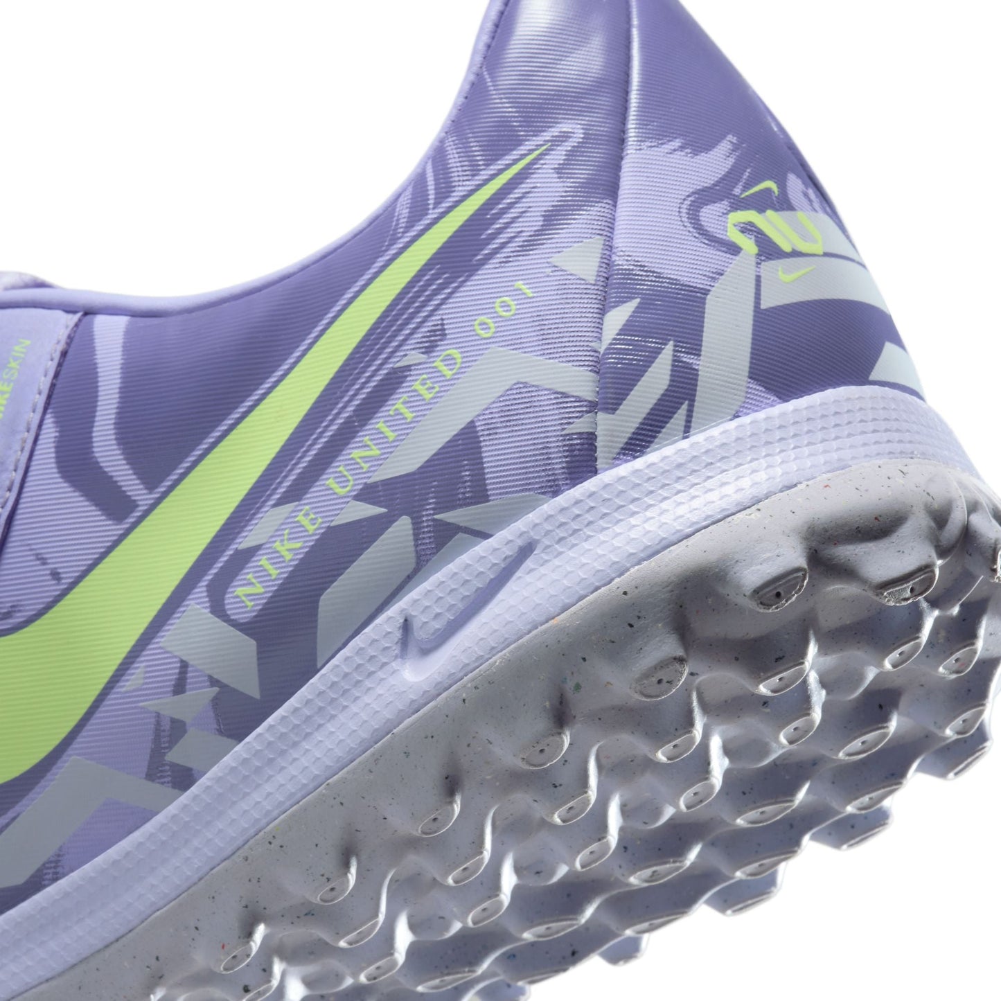 Nike United Phantom GX 2 Academy TF Turf Soccer Cleats- Purple Agate/Barely Volt