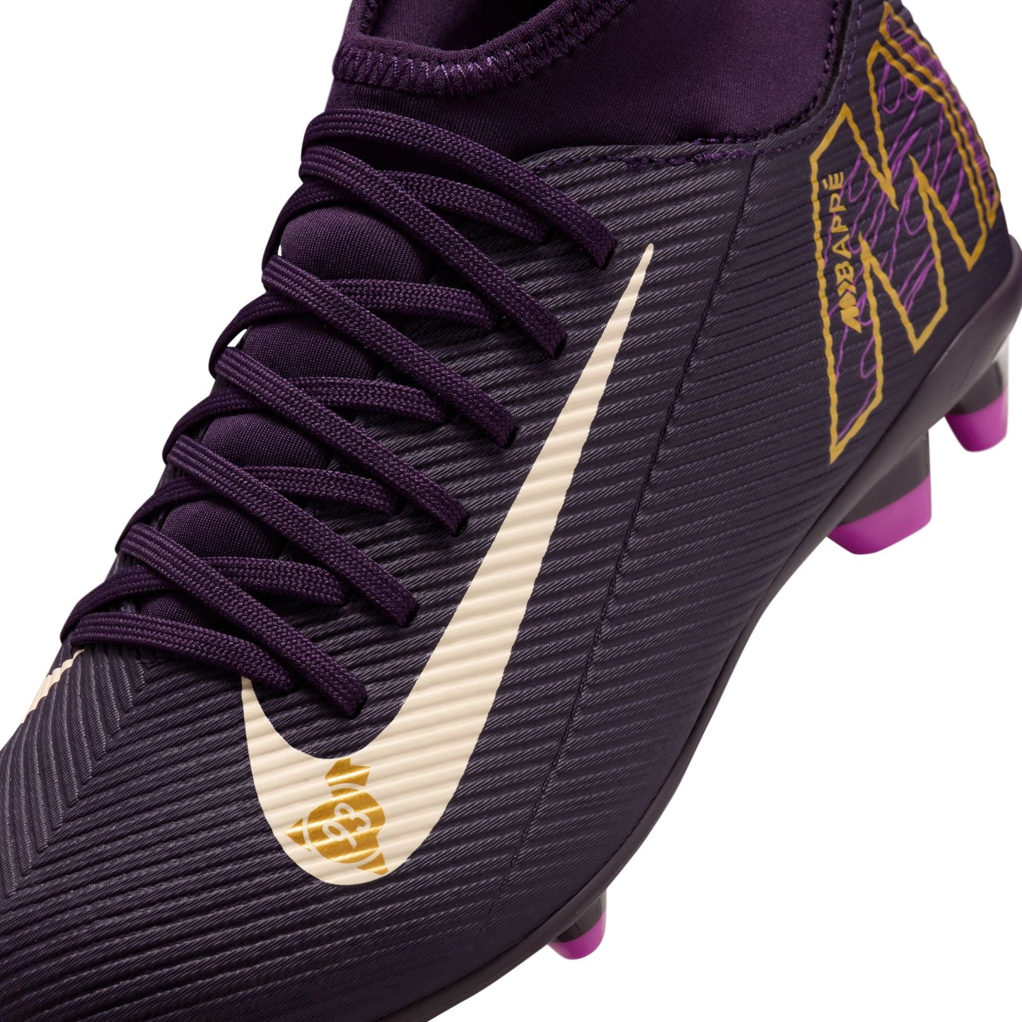 Nike Junior Mercurial Superfly 10 Club "Kylian Mbappé" FG Firm Ground Soccer Cleats- Grand Purple/Pale Ivory