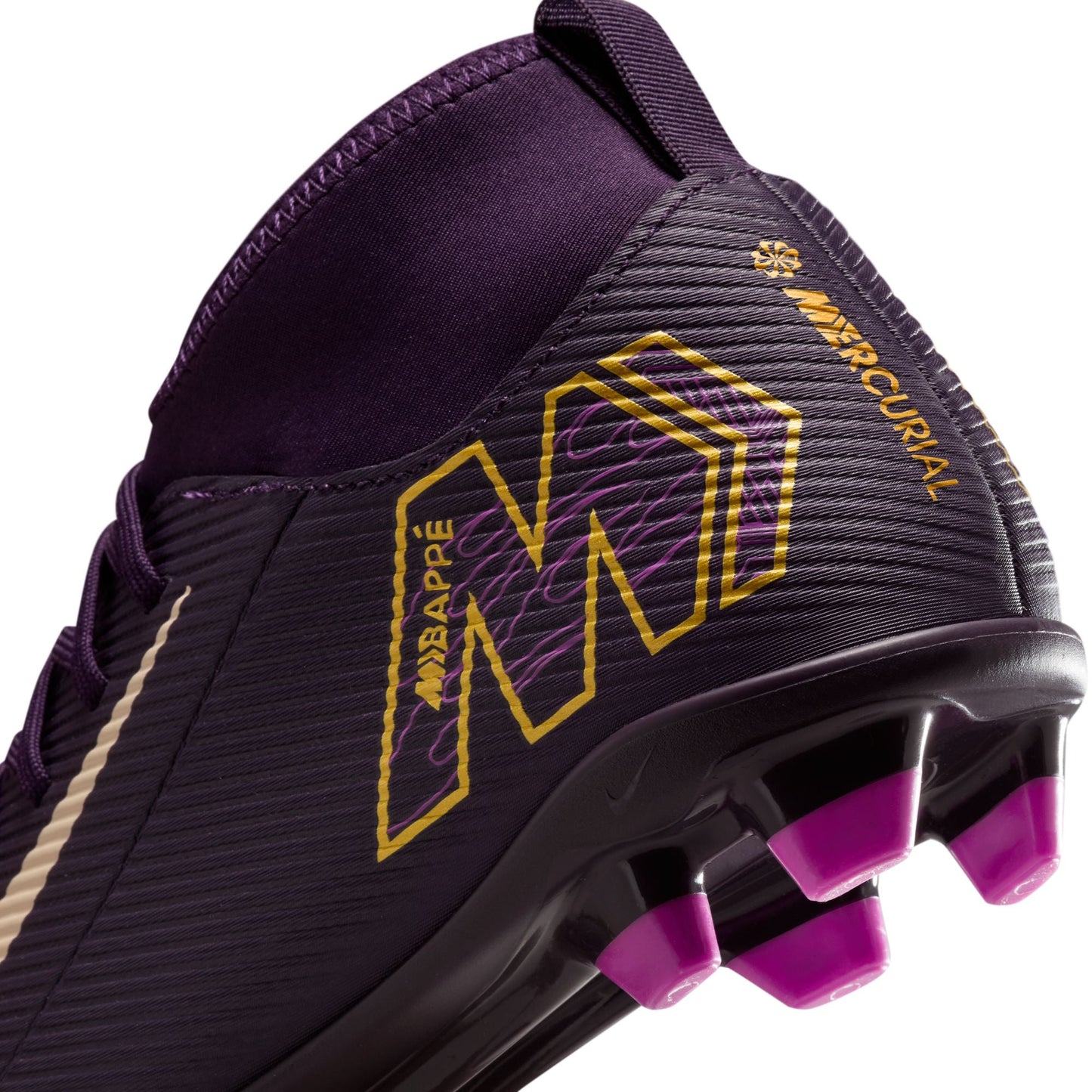 Nike Junior Mercurial Superfly 10 Club "Kylian Mbappé" FG Firm Ground Soccer Cleats- Grand Purple/Pale Ivory