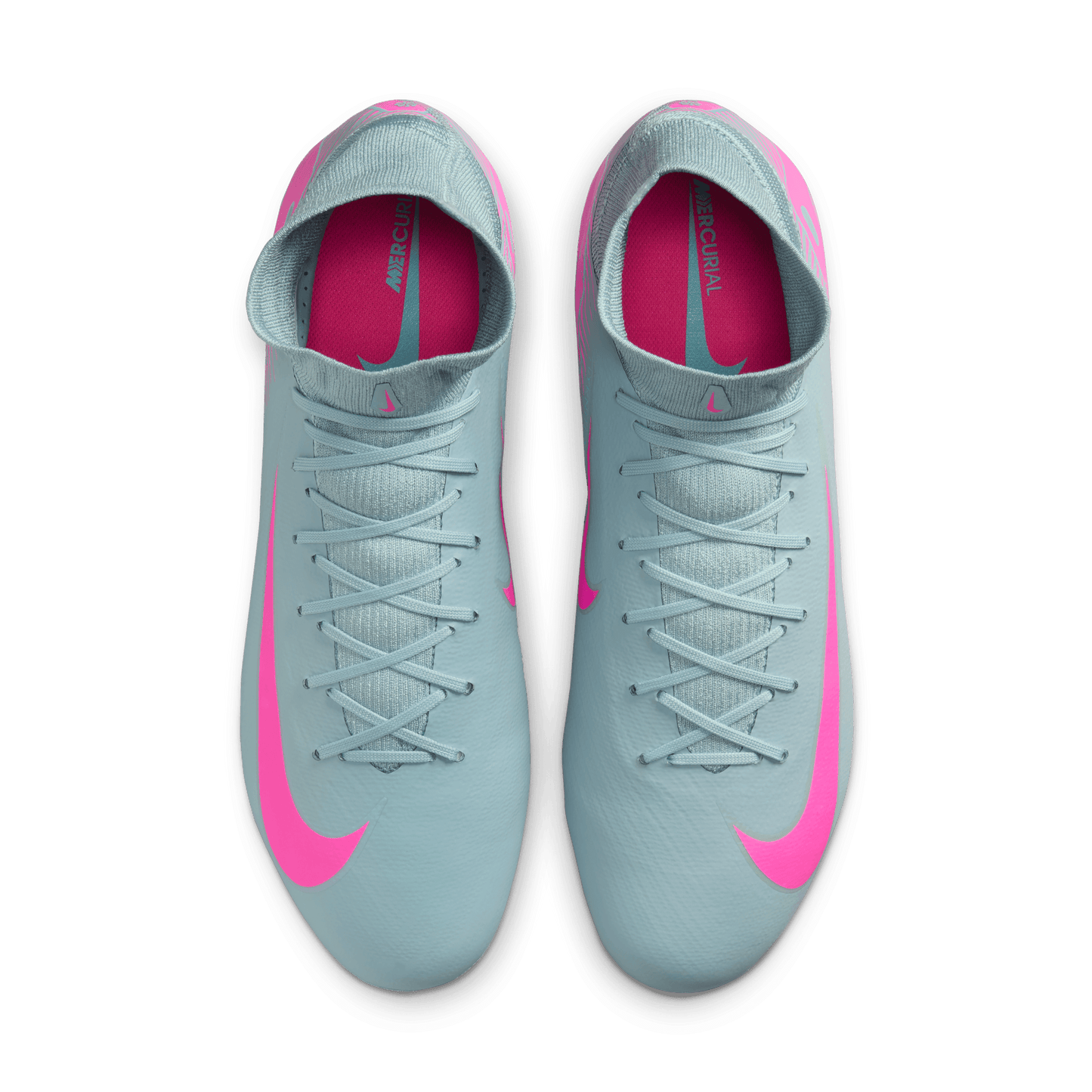 Nike Mercurial Superfly 10 Pro FG High-Top Soccer Cleats-Ocean Cube/Pink Blast