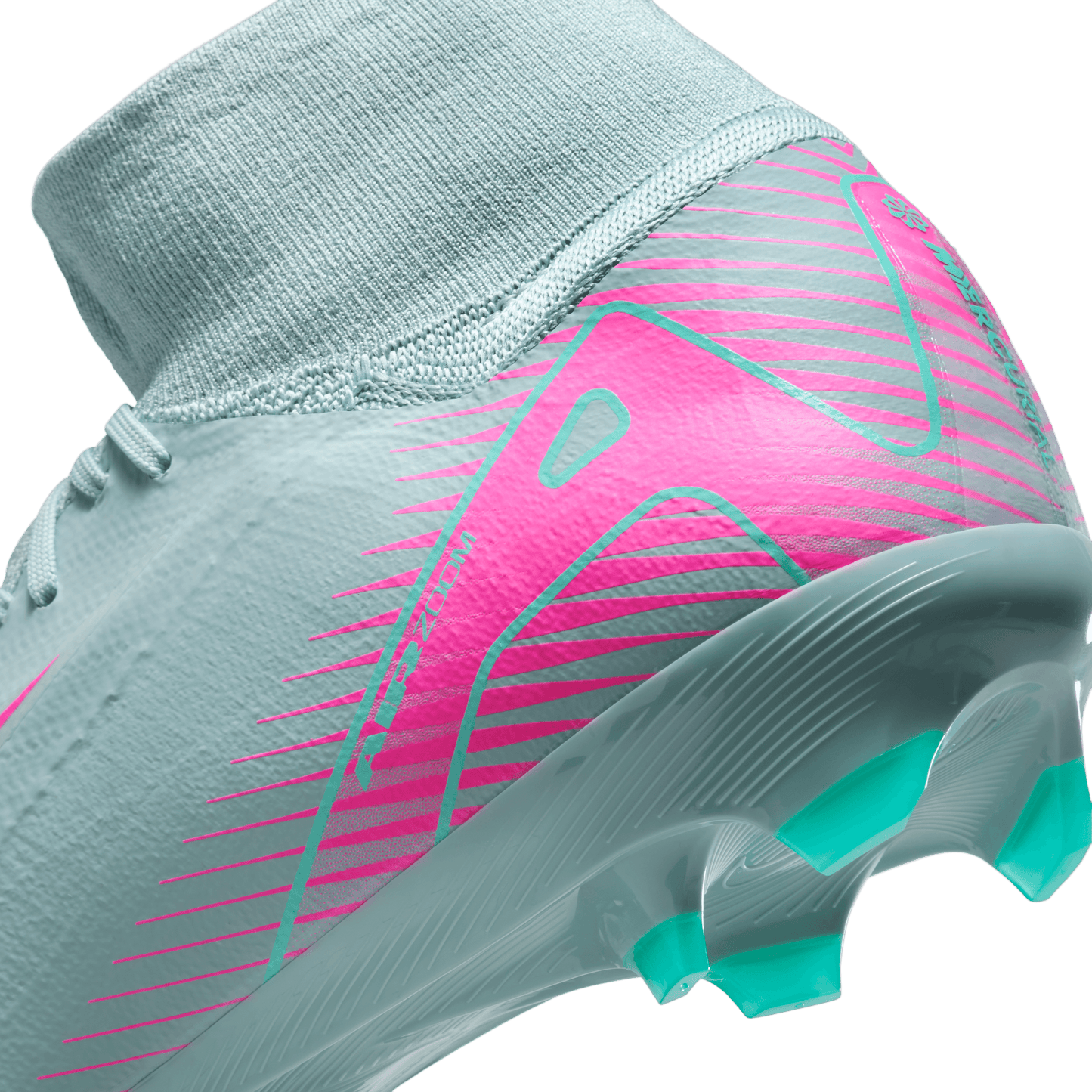 Nike Mercurial Superfly 10 Pro FG High-Top Soccer Cleats-Ocean Cube/Pink Blast