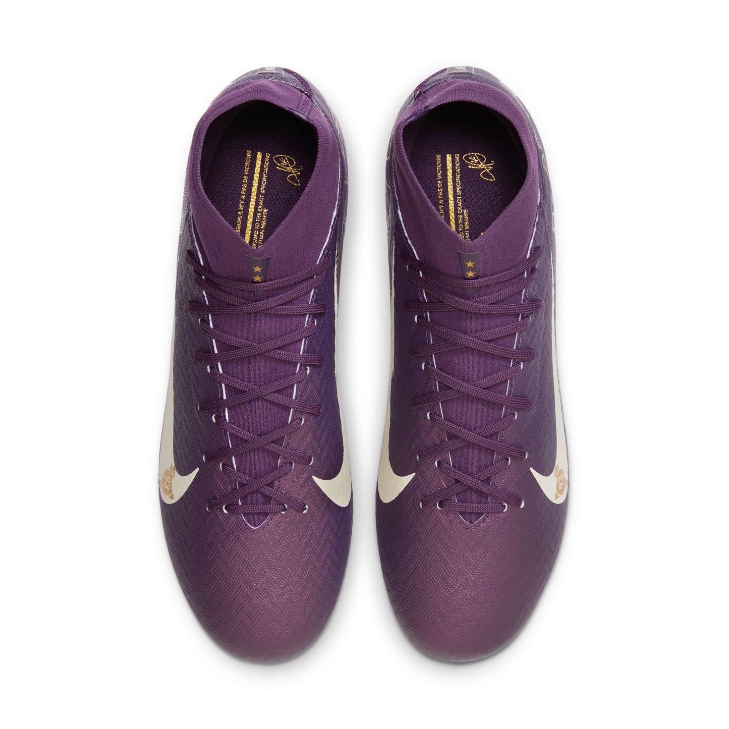 Nike Air Zoom Mercurial Superfly 10 Academy "Kylian Mbappé" FG Firm Ground Soccer Cleats - Grand Purple/Pale Ivory