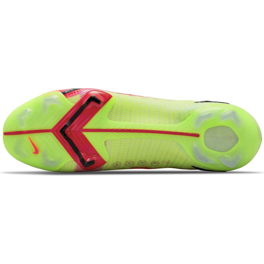 Nike Mercurial Superfly 8 Elite FG- VOLT/BRIGHT CRIMSON-BLACK
