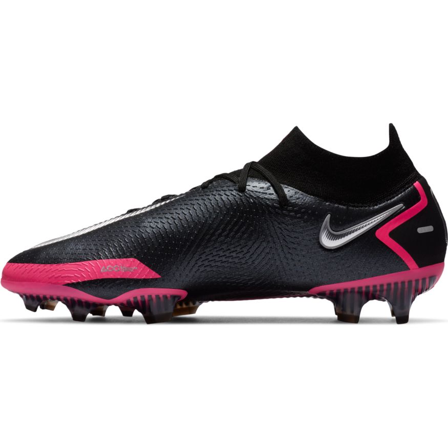 Nike Phantom GT Elite Dynamic Fit FG- BLACK/METALLIC SILVER/PINK BLAST