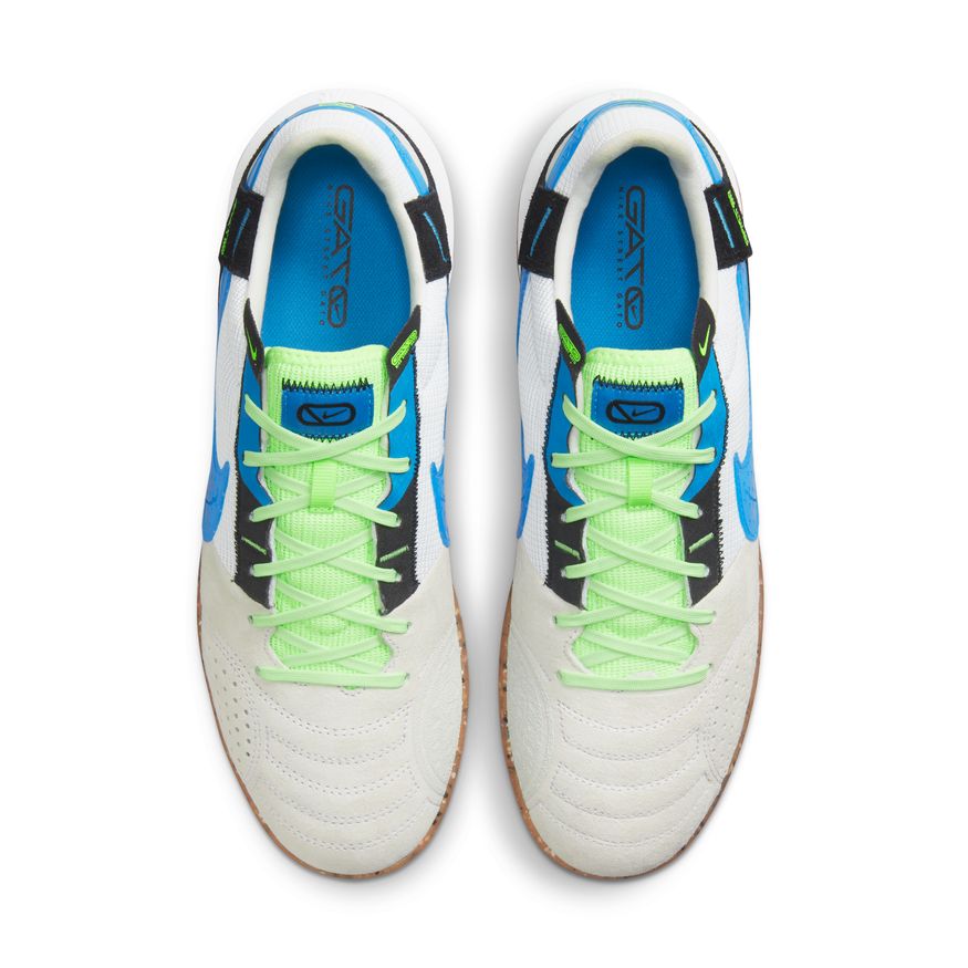 Nike Streetgato-WHITE/LT PHOTO BLUE-BLACK-LIME GLOW