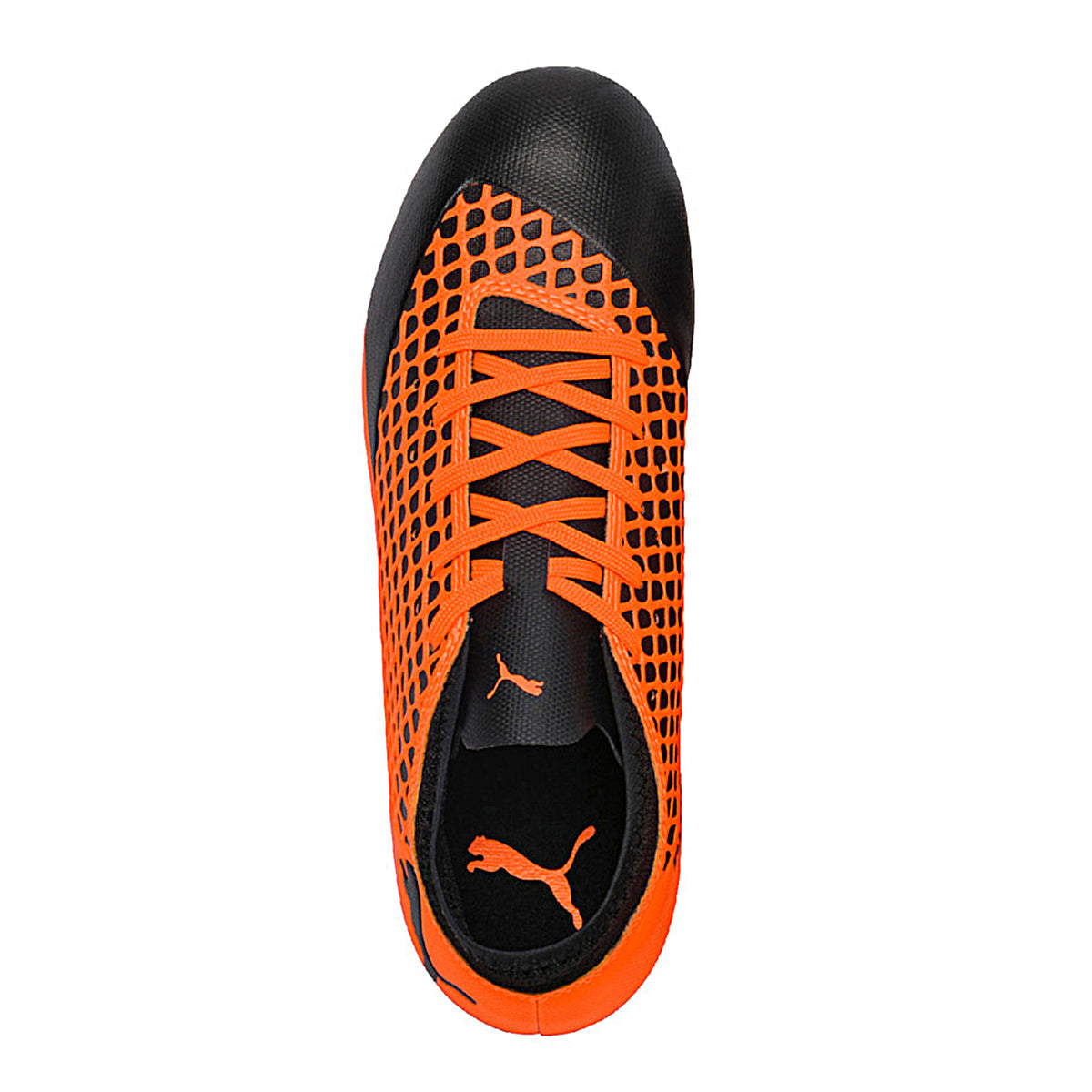 Puma FUTURE 2.4 FG/AG JR Firm Ground Junior Soccer Cleat- Black/Orange