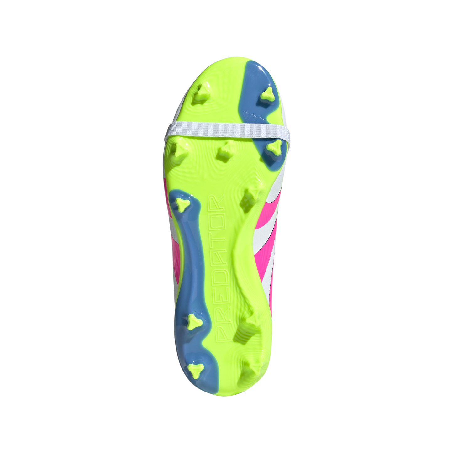 adidas Predator League FT FG Junior Firm Ground Soccer Cleat -White/Lucid Pink/ Lucid Lemon