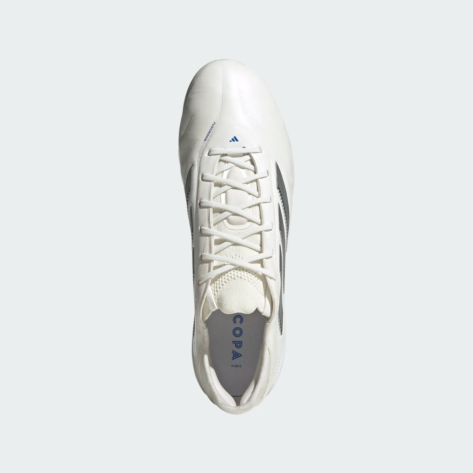 Adidas Copa Pure III Elite FG-White/Silver/Royal Blue