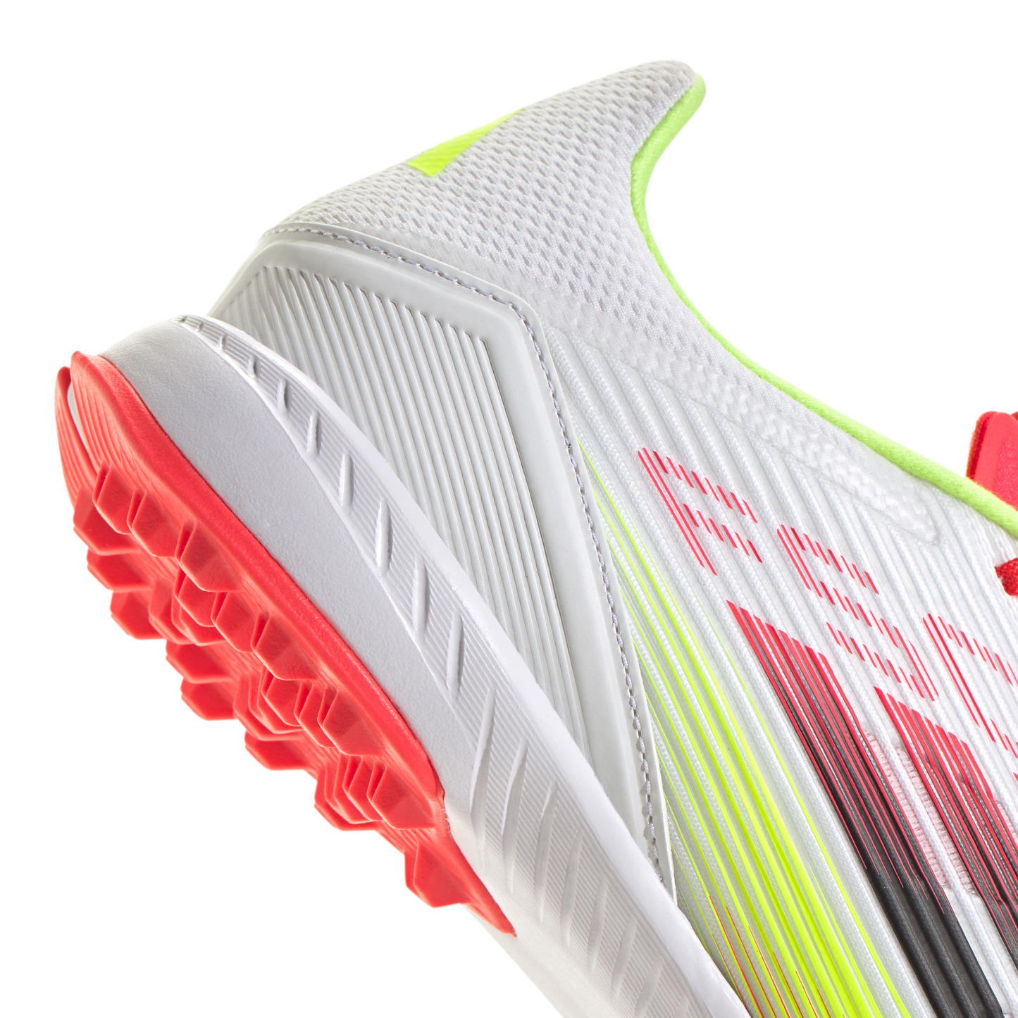 adidas F50 League TF Turf Soccer Cleats- Cloud White/Core Black /Solar Yellow