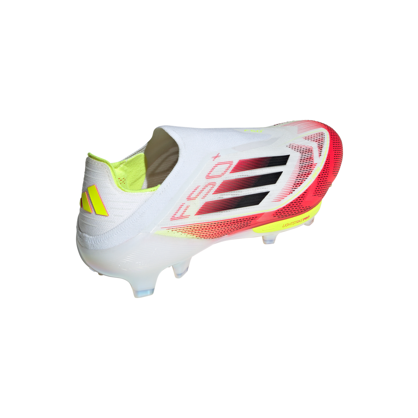 adidas F50 + FG Firm Ground Soccer Cleat- Cloud White / Core Black / Solar Yellow