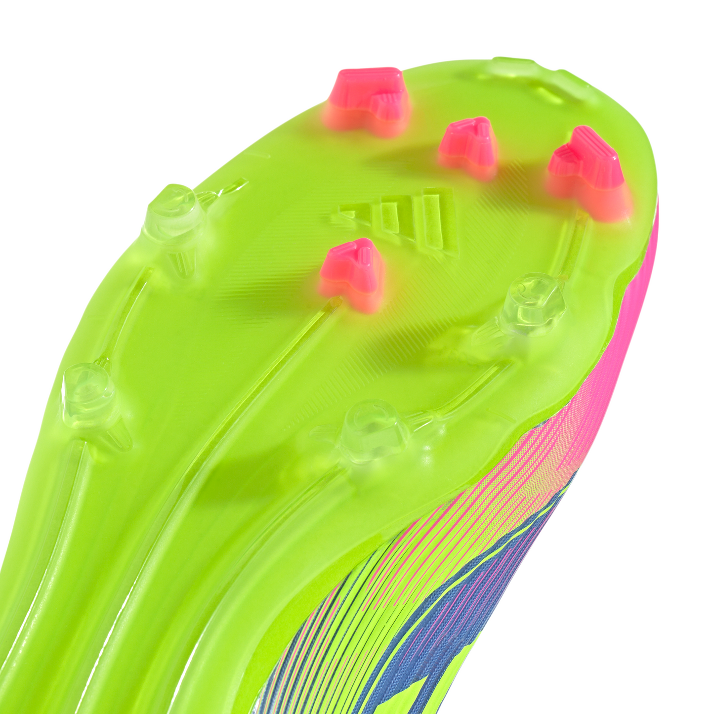 adidas F50 League FG Firm Ground Soccer Cleats-Blue Fusion / Lucid Lemon / Lucid Pink