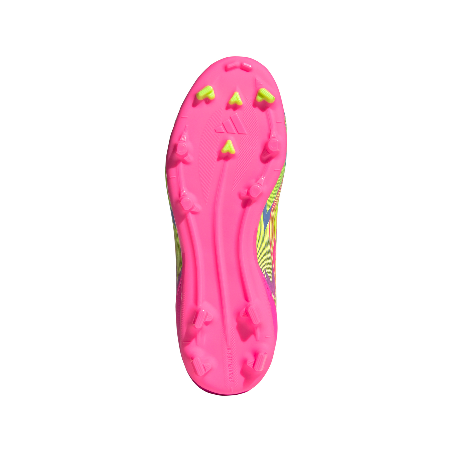 adidas F50 League Junior FG Firm Ground Soccer Cleats - Lucid Pink/Lucid Lemon/Blue Fusion