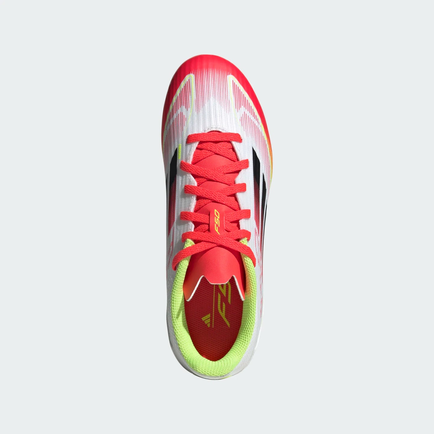 Adidas JR F50 League FG/MG-White/Black/Yellow