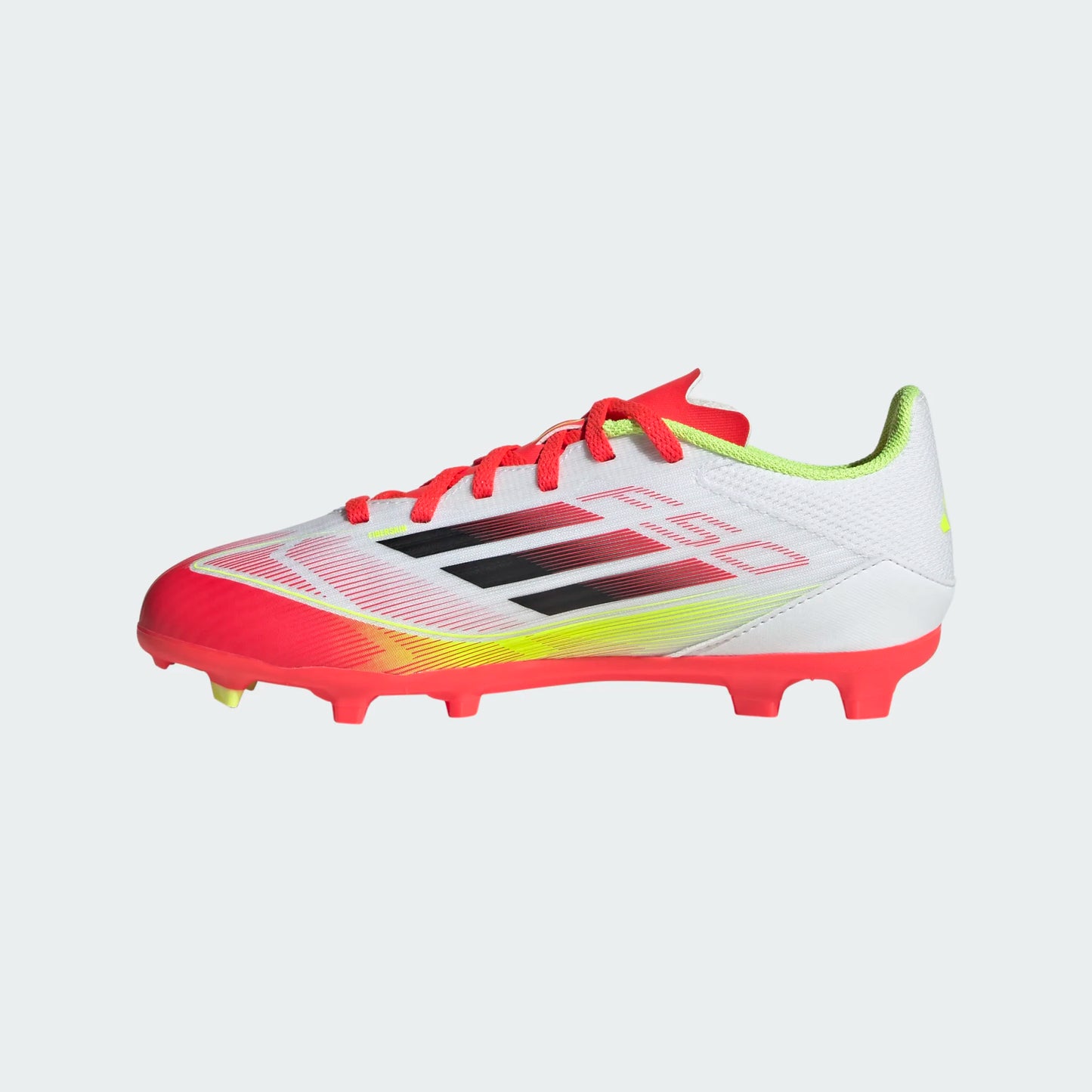 Adidas JR F50 League FG/MG-White/Black/Yellow