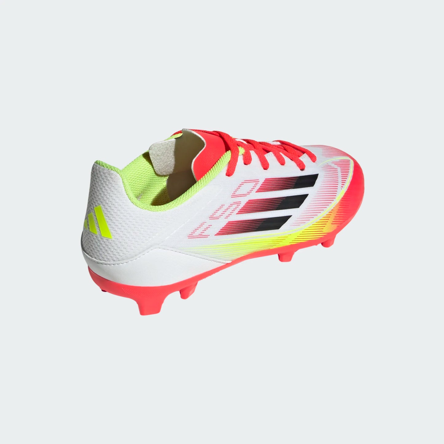 Adidas JR F50 League FG/MG-White/Black/Yellow