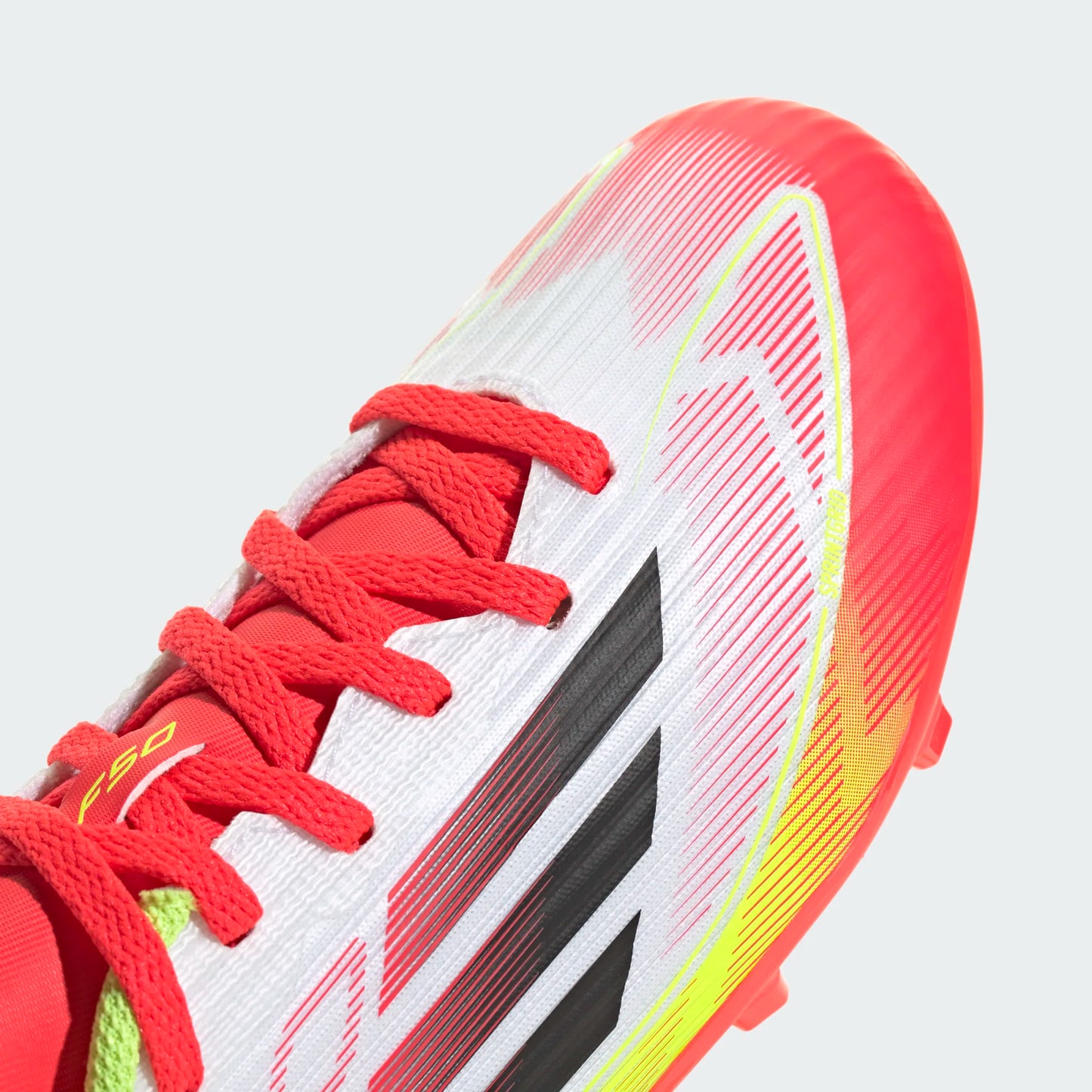 Adidas JR F50 League FG/MG-White/Black/Yellow