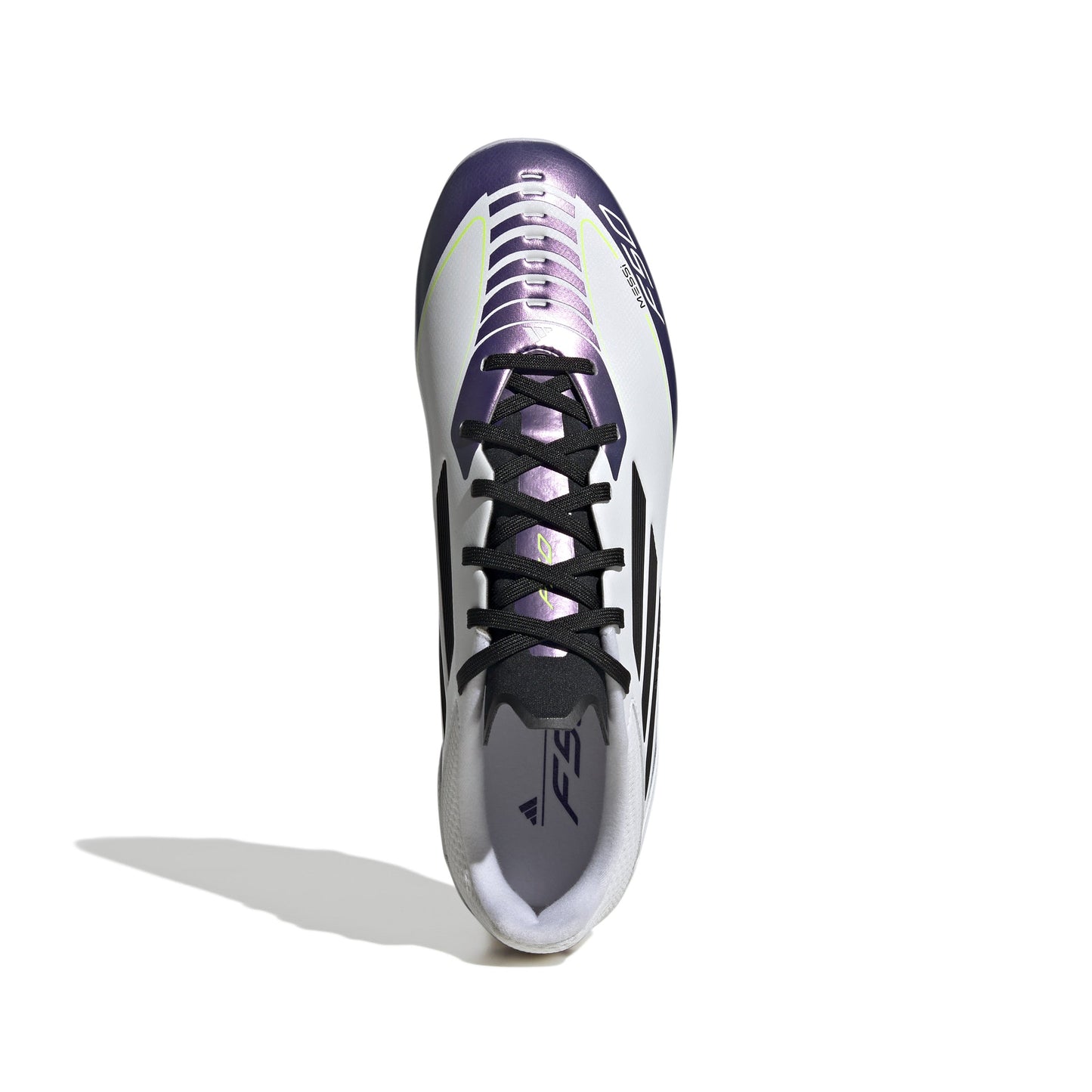 adidas F50 League FG Messi- White/ Core Black/ Unity Purple
