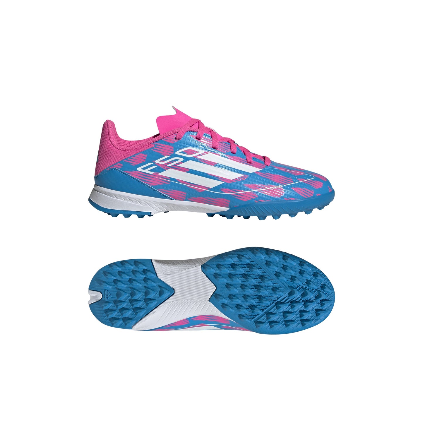 adidas J F50 League TF - Solar Blue/ White/ Solar Pink