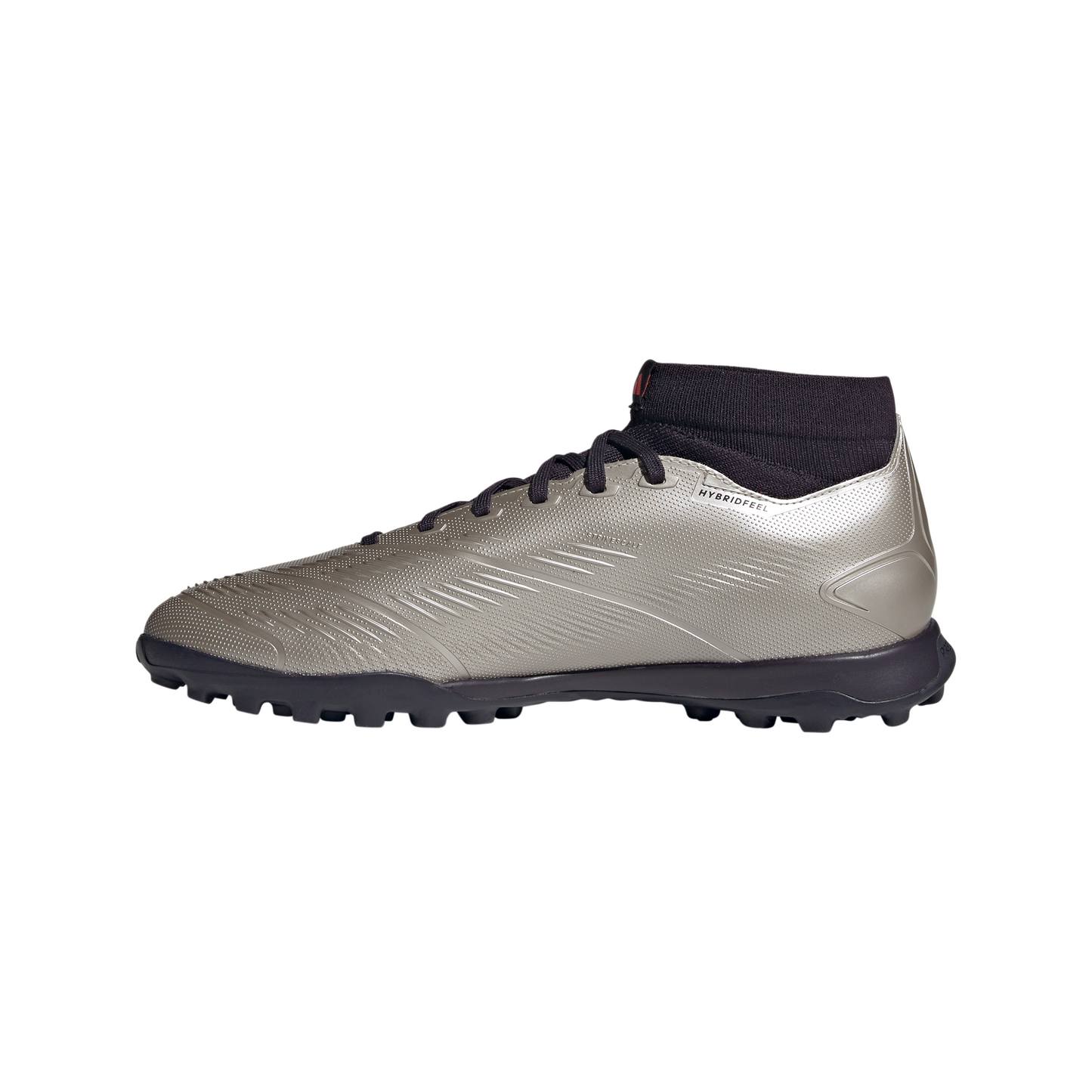 adidas Predator League Turf Soccer Cleat - Platin Metallic/ Aurora Black/ Turbo