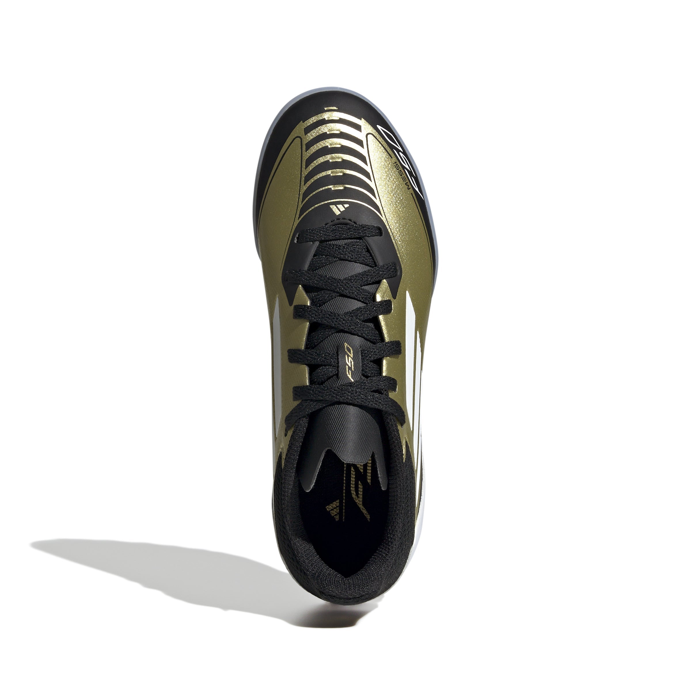 adidas F50 League TF J Messi- Gold Metallic/Cloud Black/ White